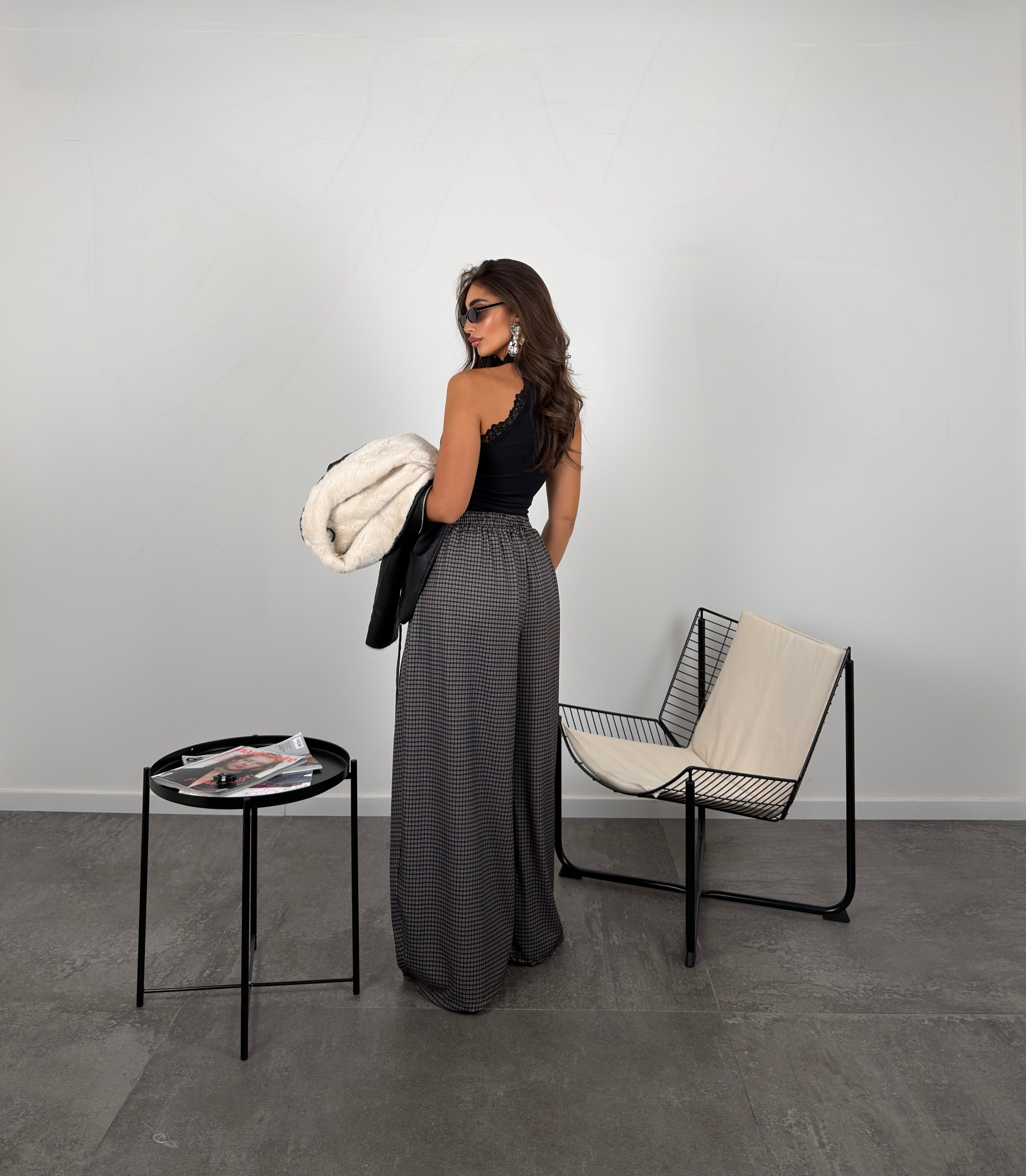 Pantalone corinne quadri