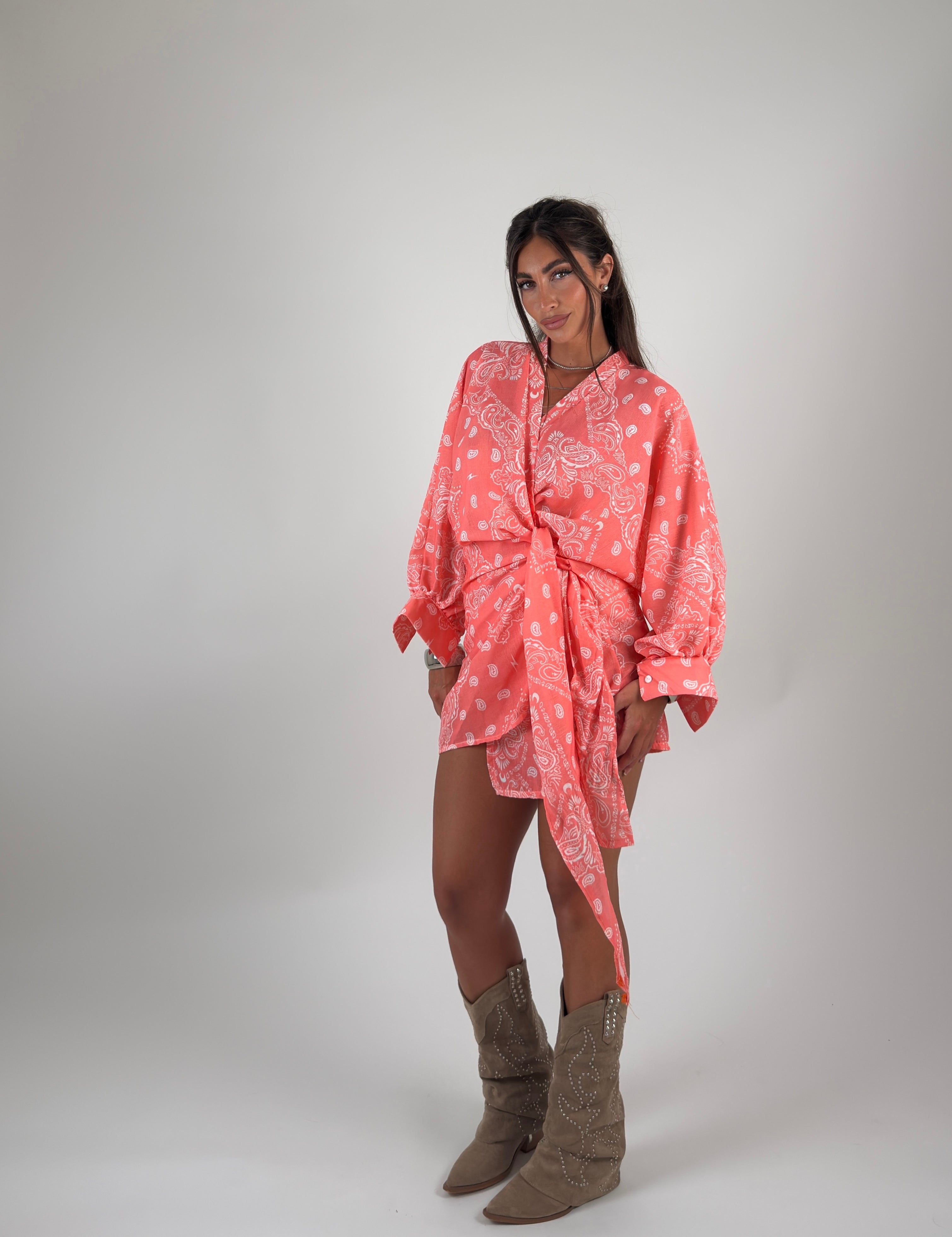 Vestito portafoglio bandana