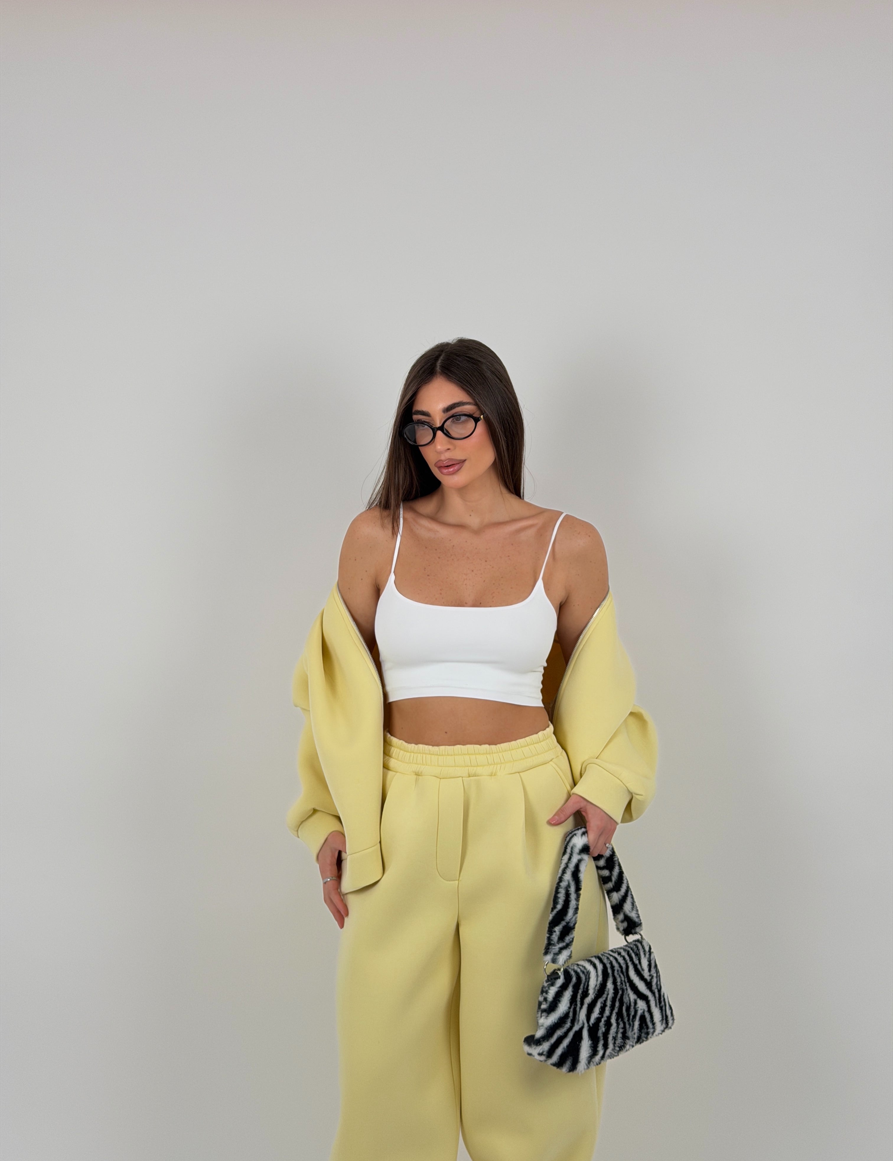 Top in lycra foderato