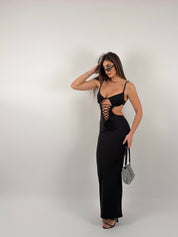 Vestito con stringhe sul davanti