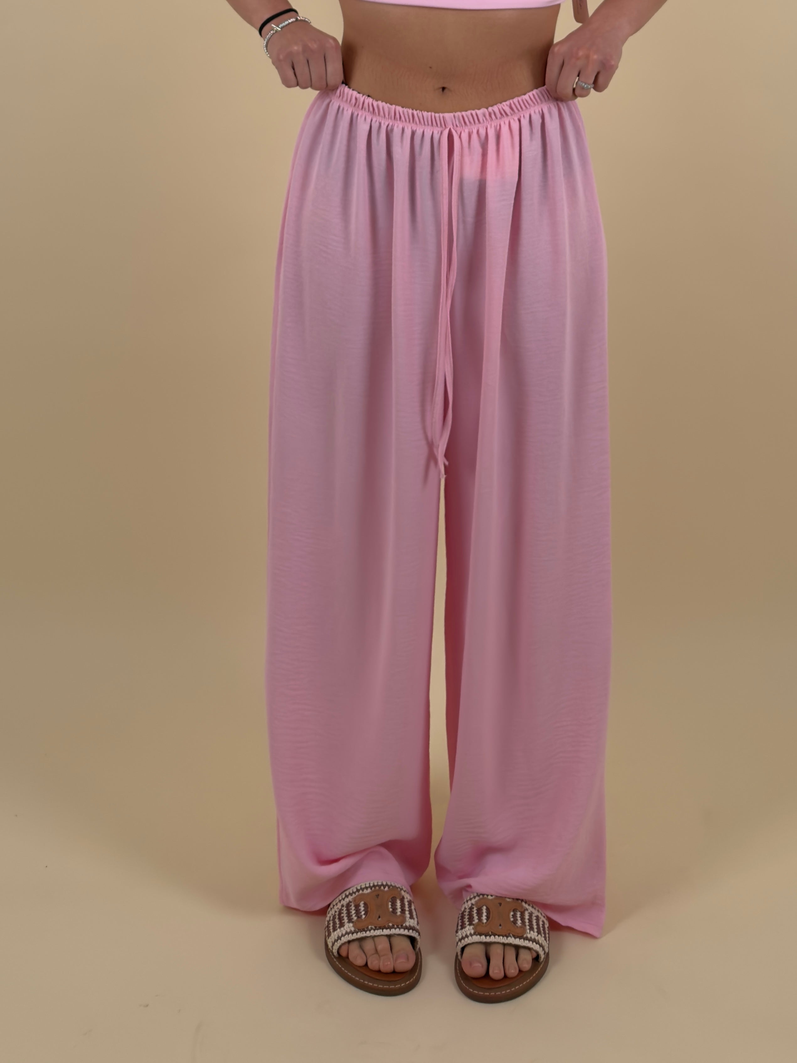 Pantalone palazzo in tessuto