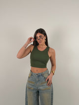 Top basic crop a costine