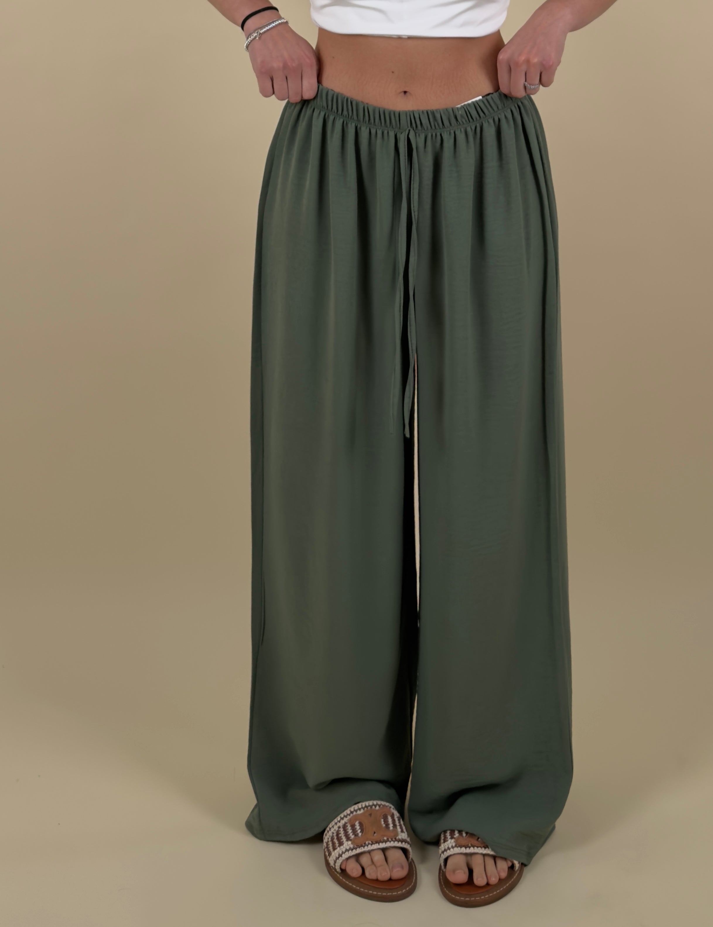 Pantalone palazzo in tessuto
