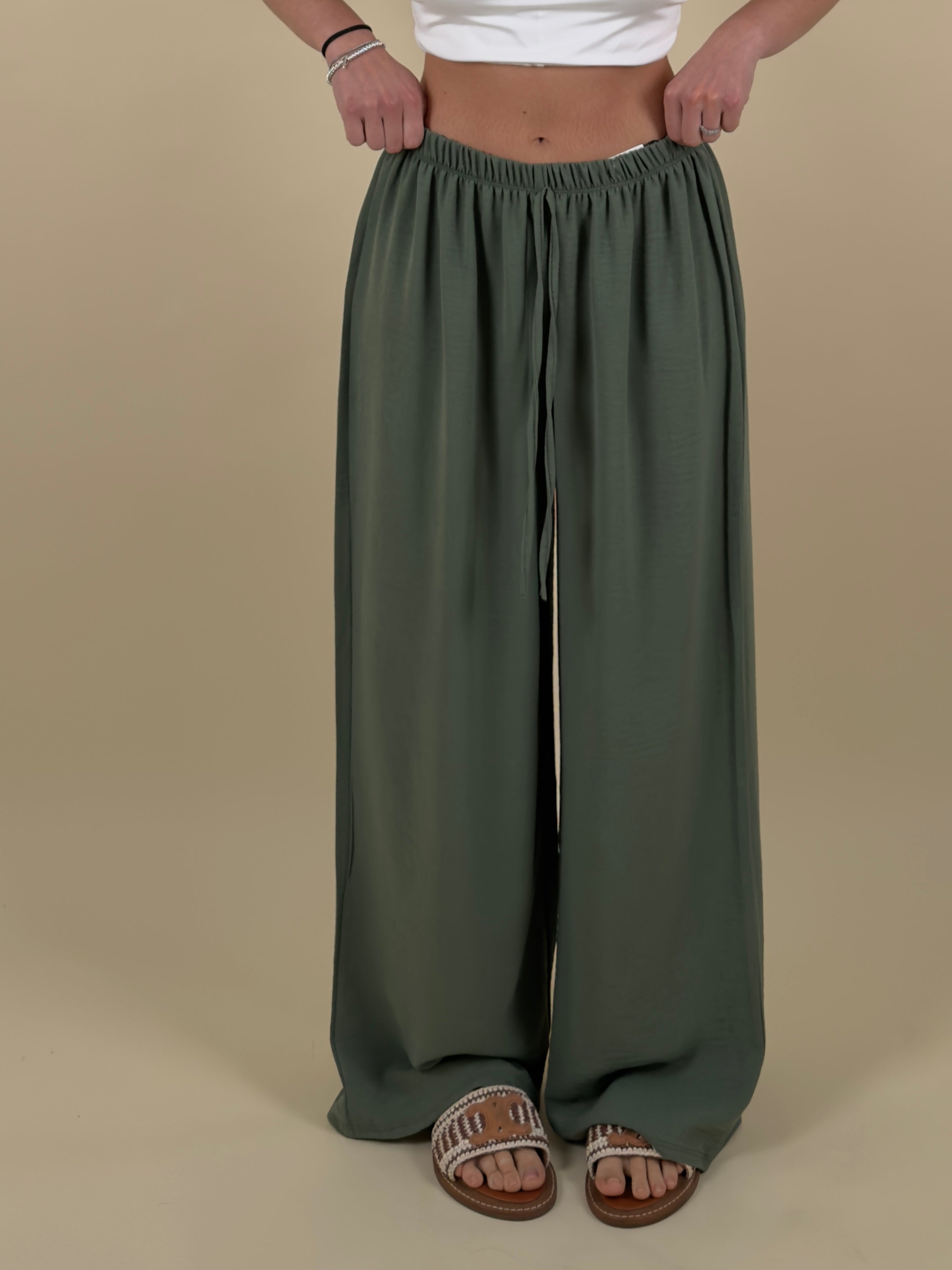Pantalone palazzo in tessuto