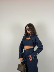 Completo denim tre pezzi