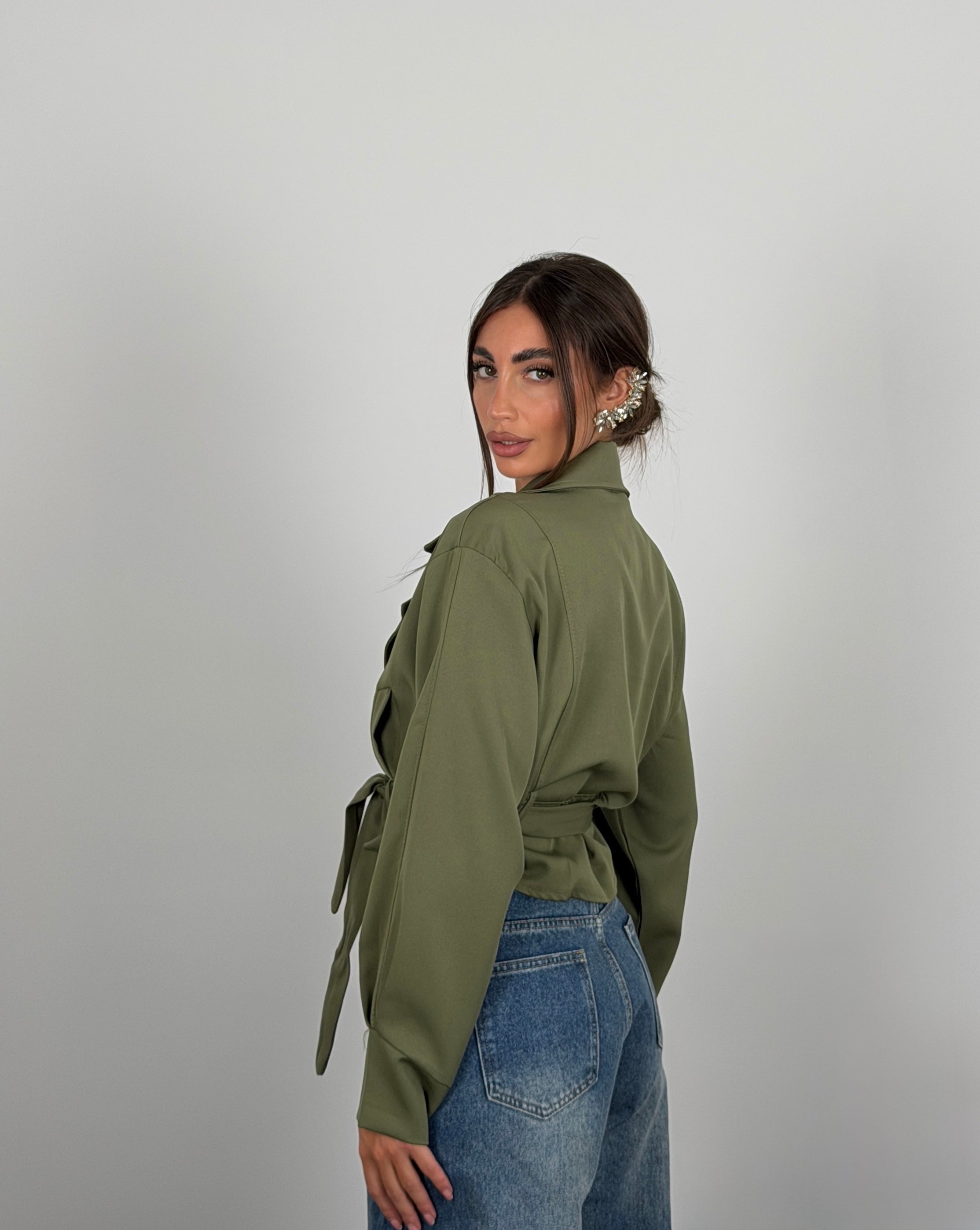 Giacca fit crop