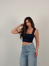 Top scollo quadrato