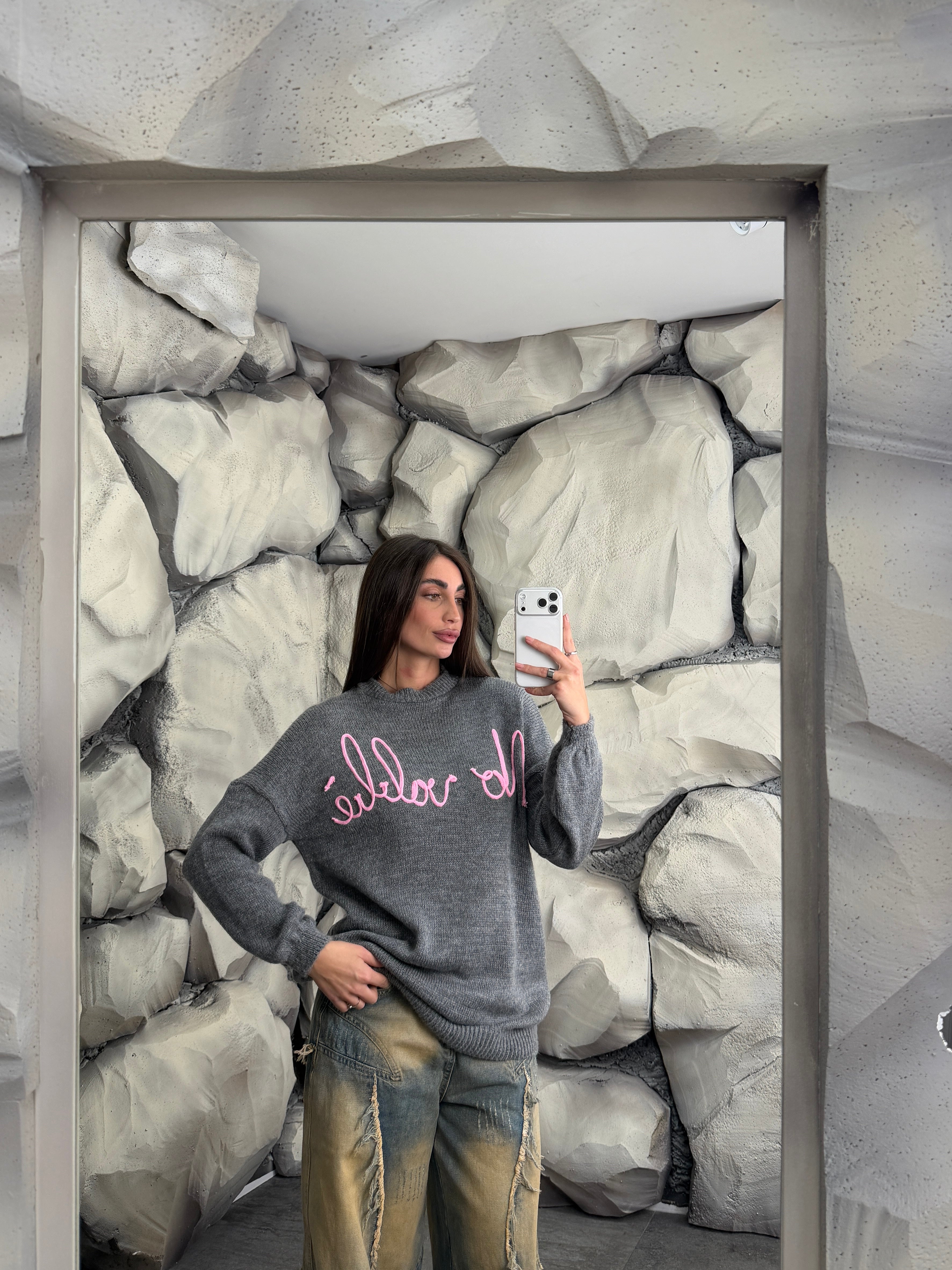 Maglione NO VABBÉ long