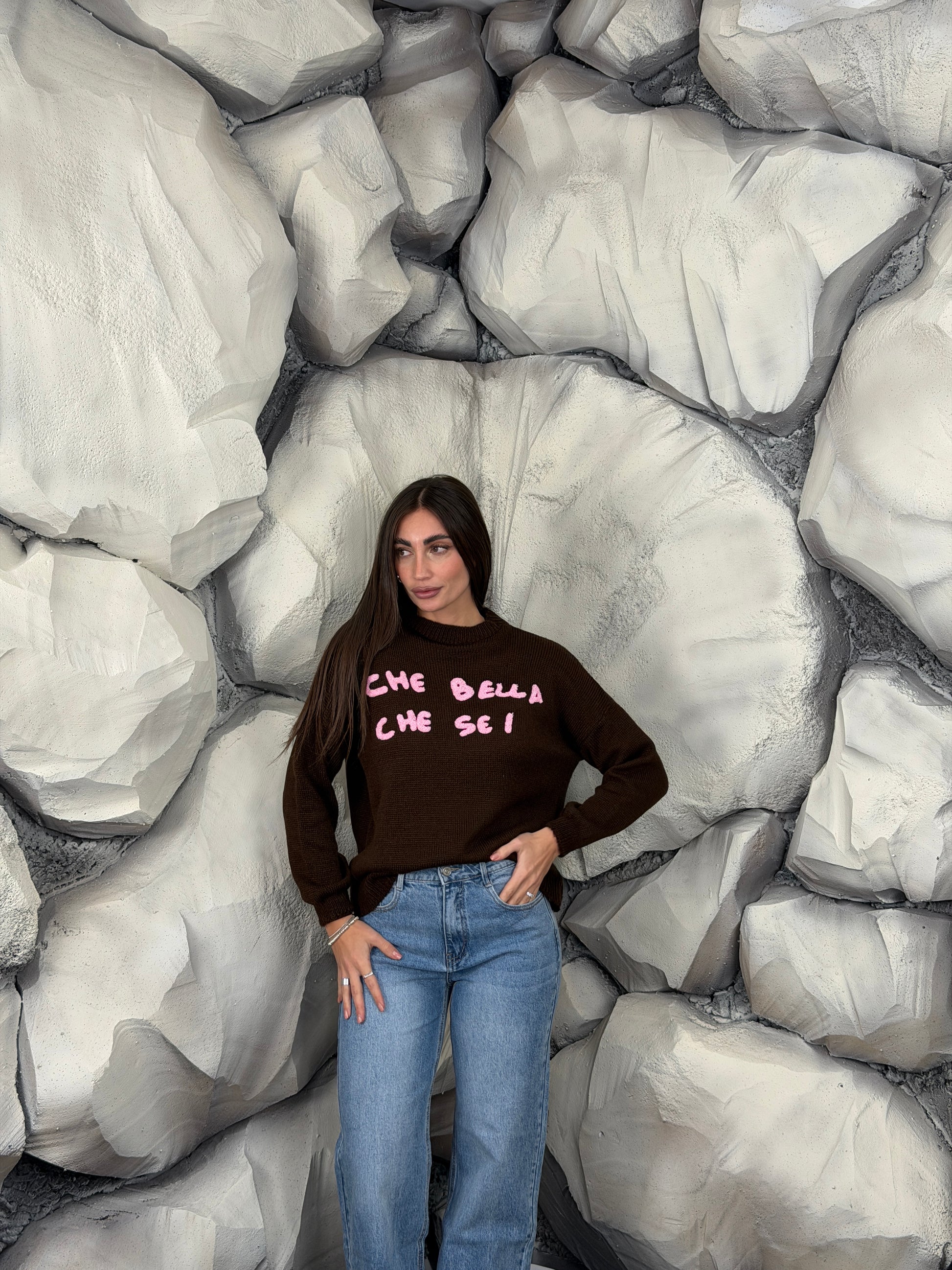 Maglione CHE BELLA CHE SEI short