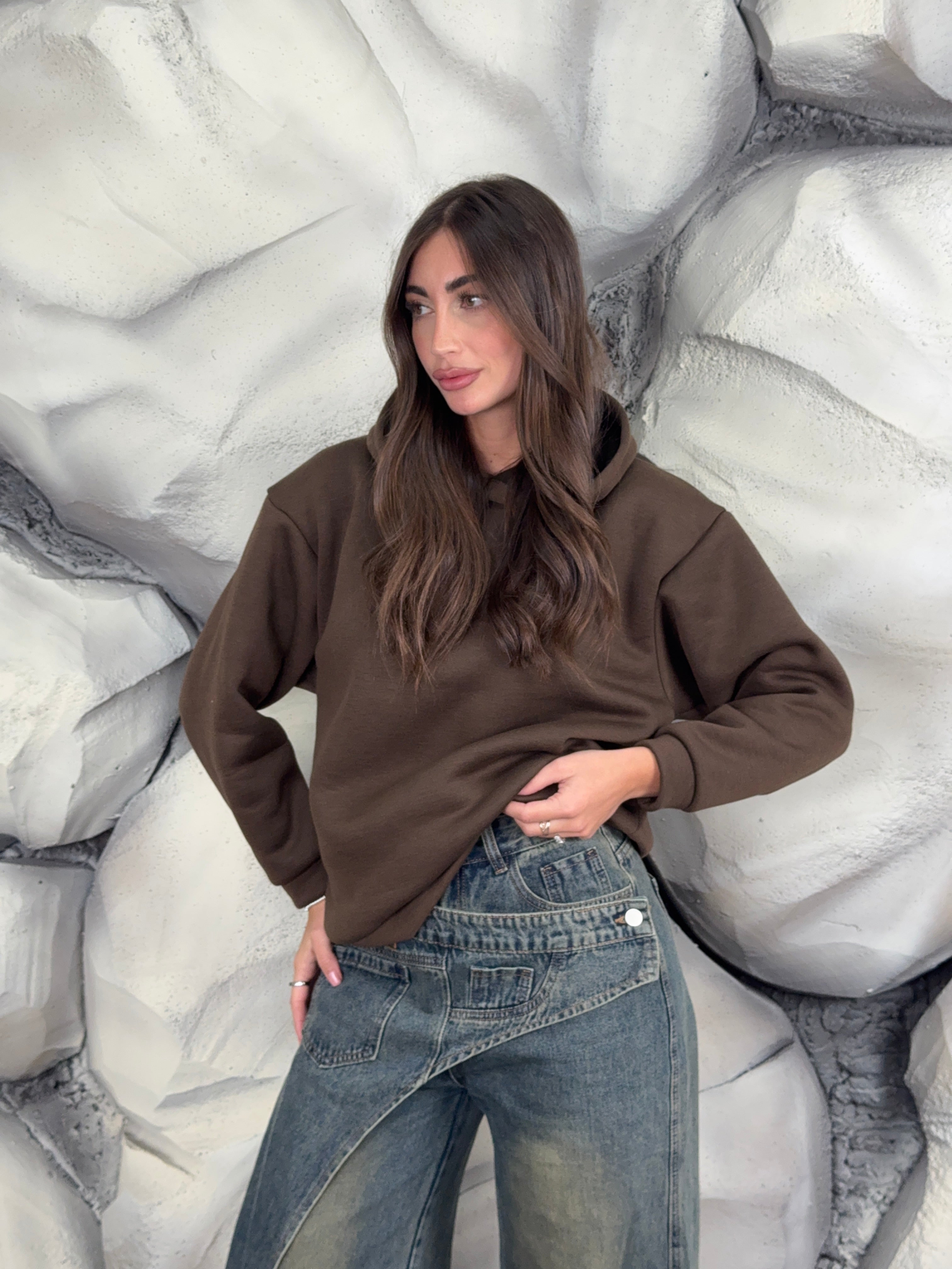 Felpa Candy cappuccio