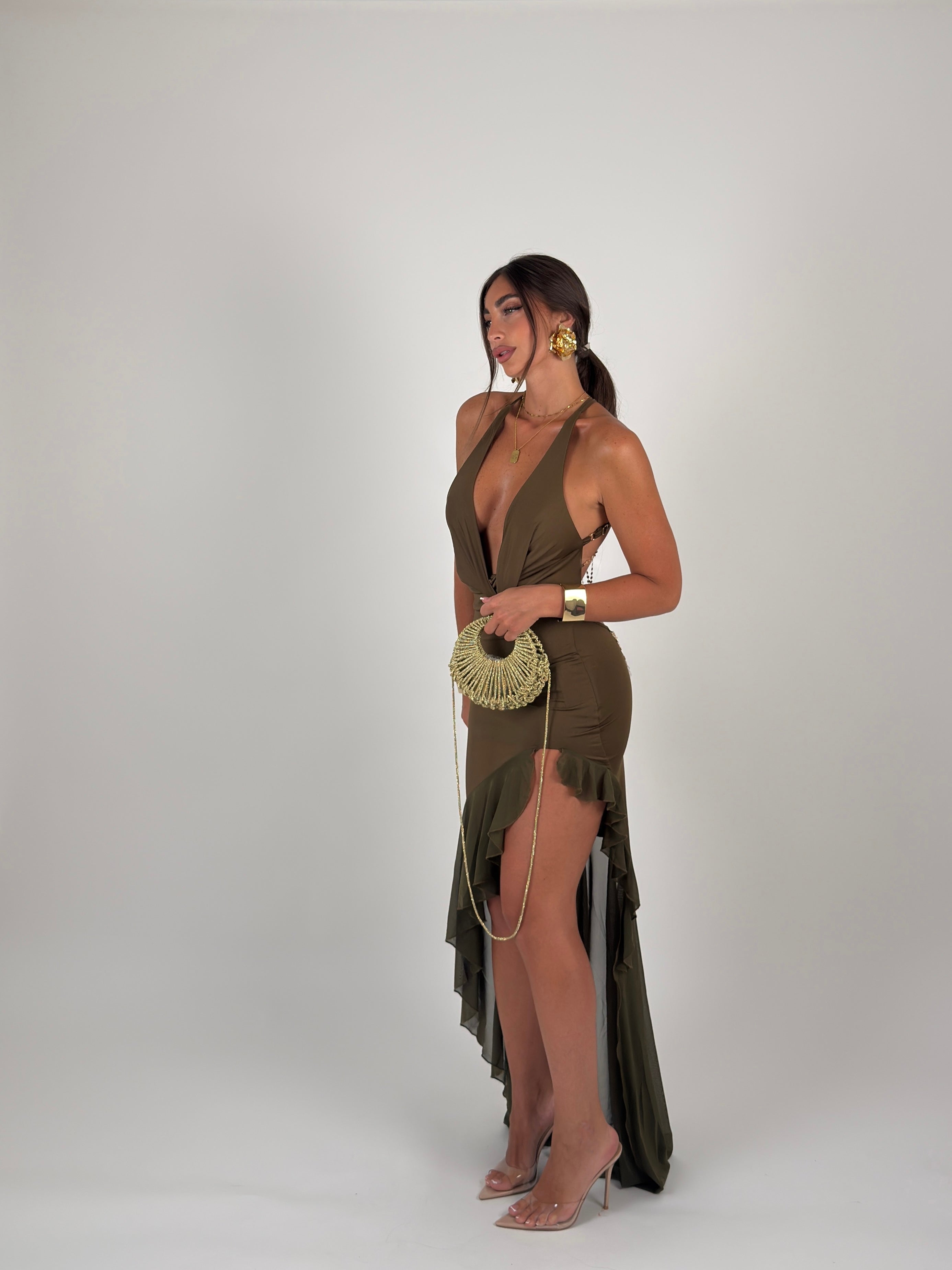 Vestito Butterfly long