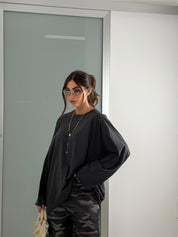 Longsleeve lunga 100% cotone
