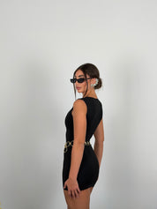 Mini dress scollo quadrato