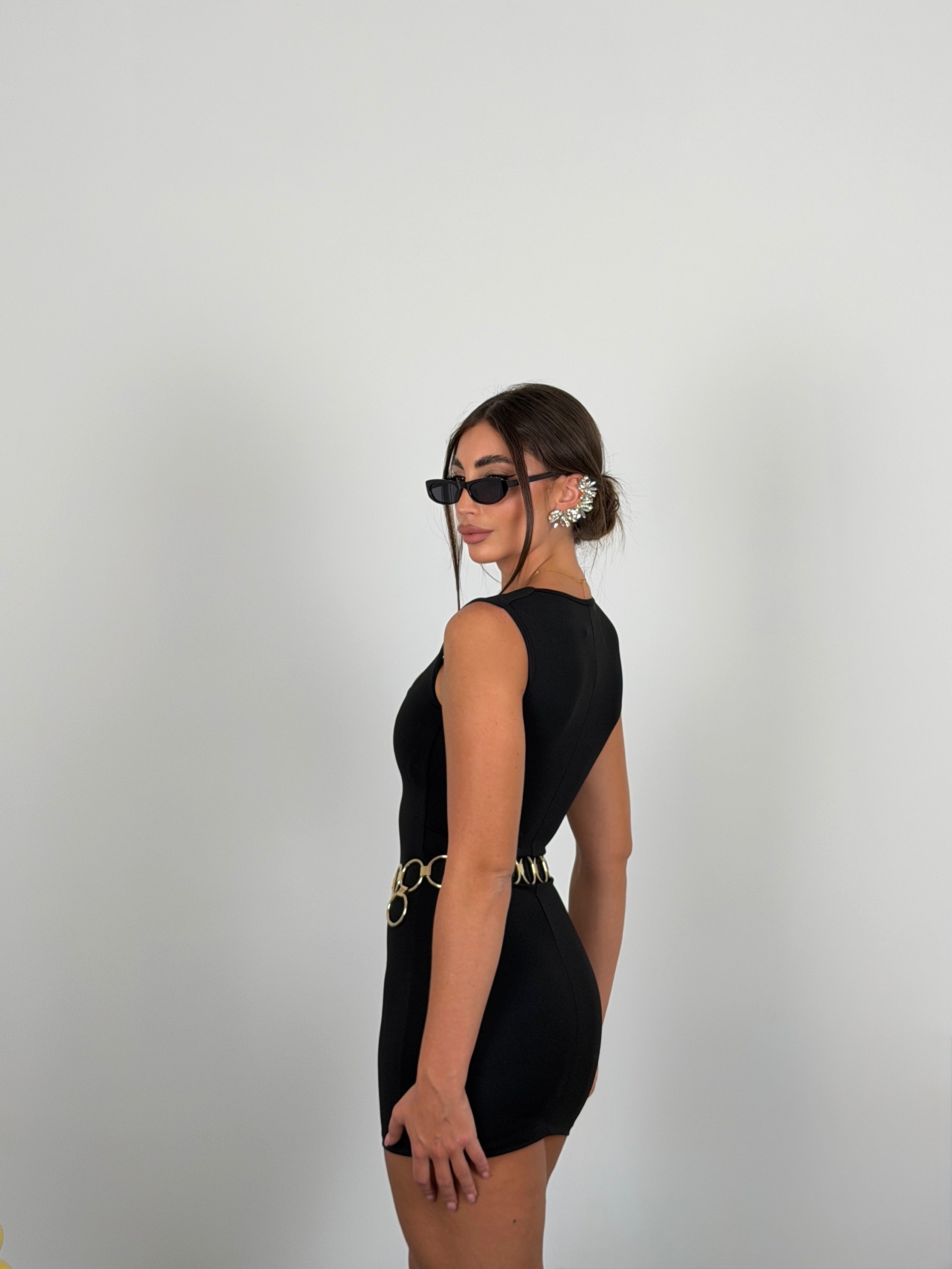 Mini dress scollo quadrato
