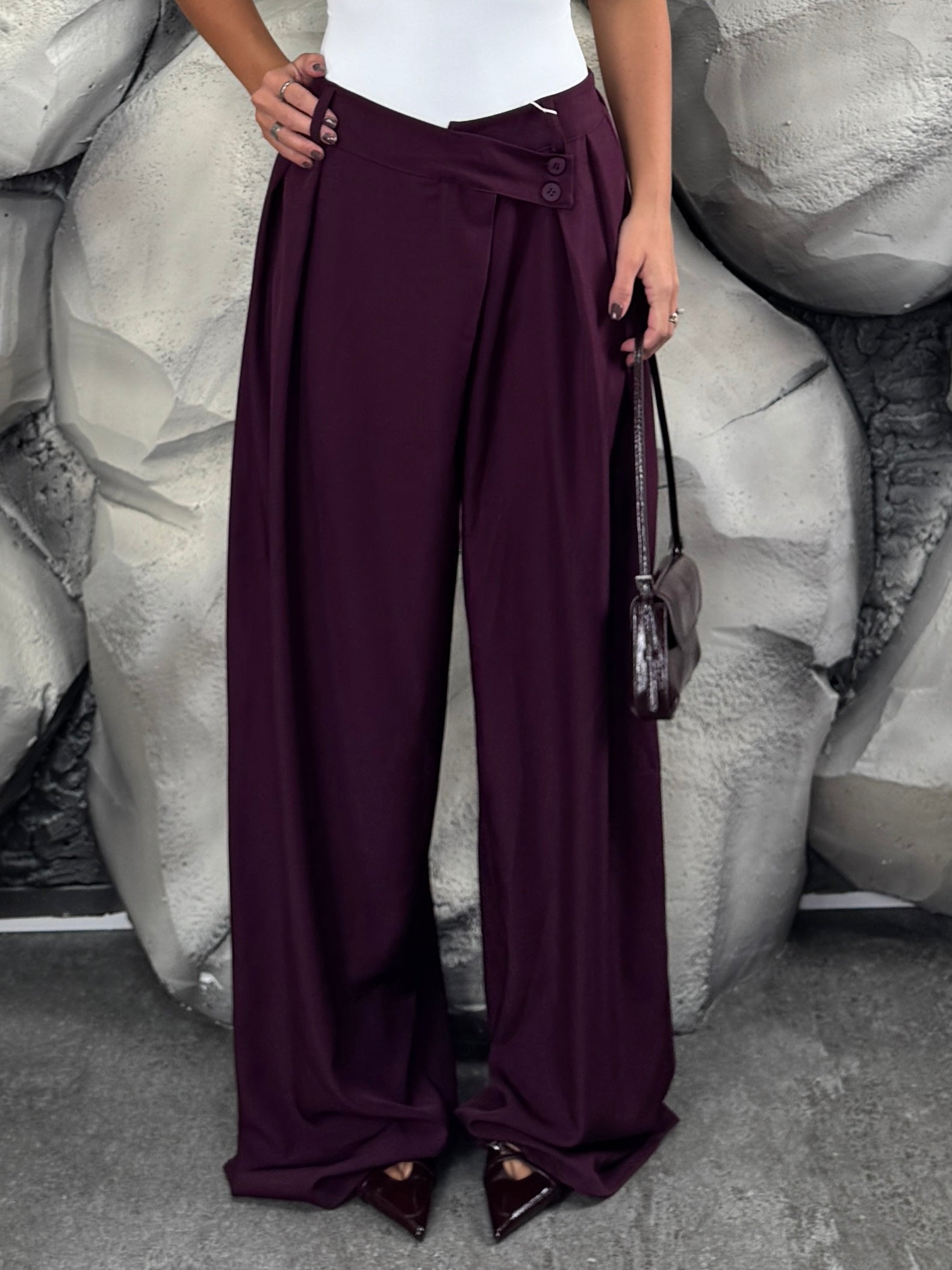 Pantalone Chiusura asimmetrica