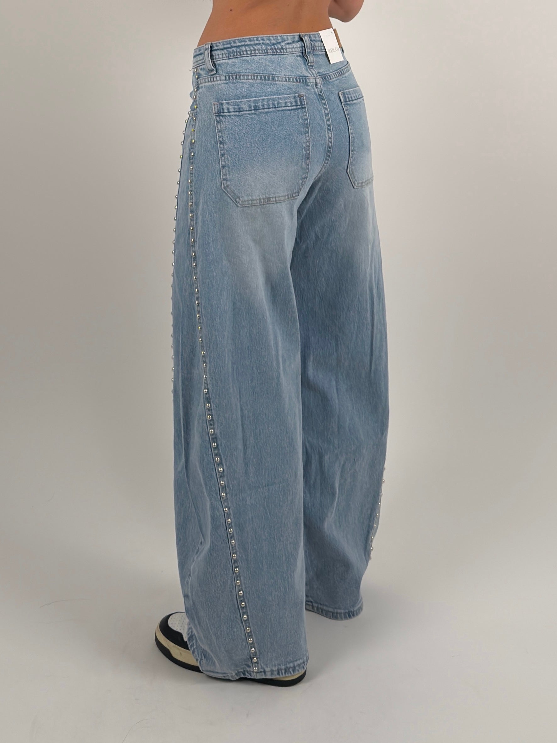 Jeans ballon borchie