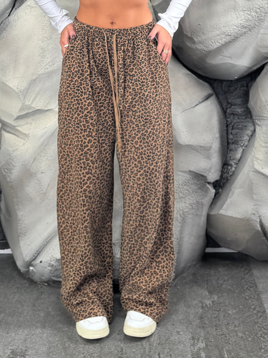 Pantalone maculato velluto
