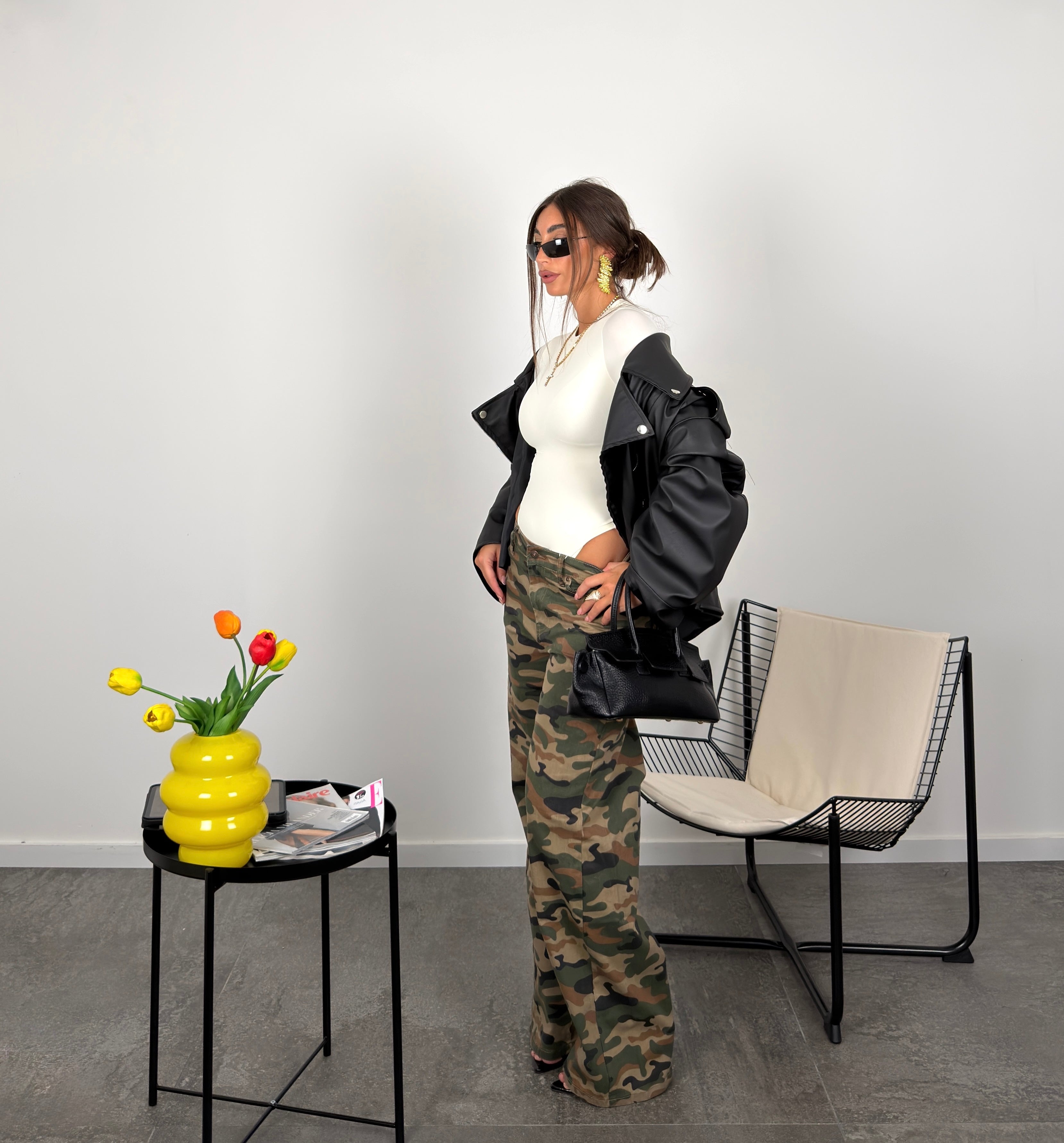 Jeans military straight
