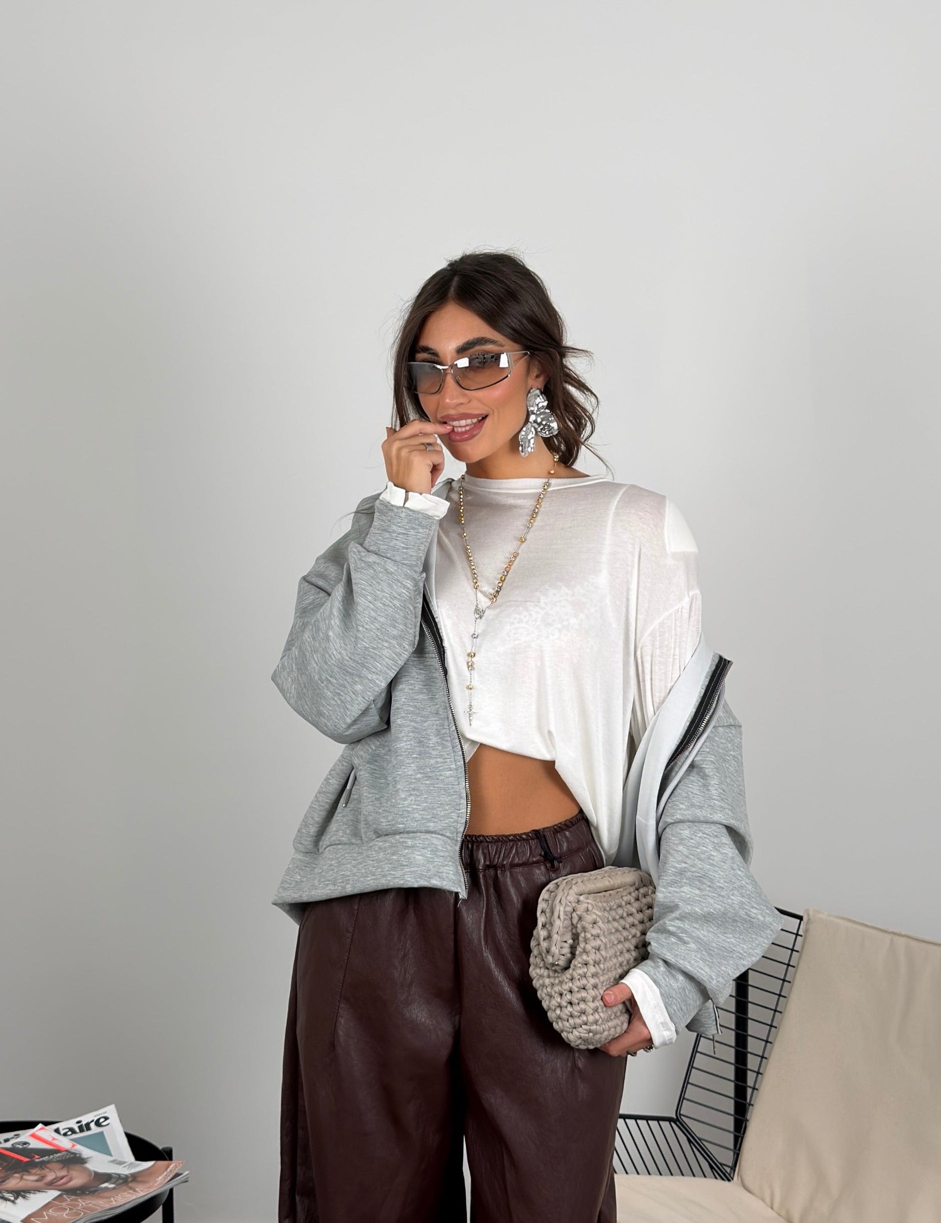 Maglia Semivelata con spalline