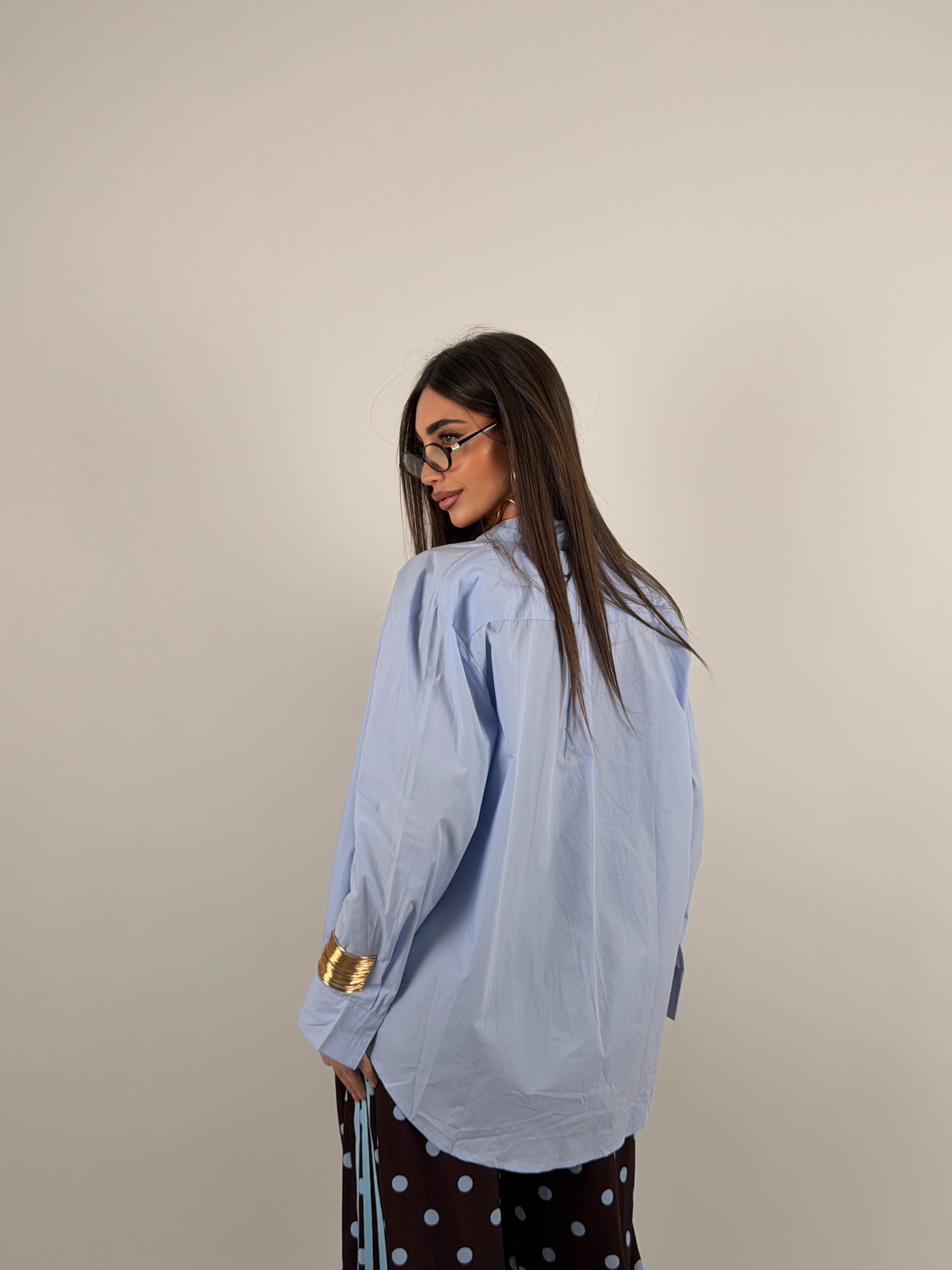 Camicia over size in cotone