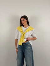 Maglia con maniche che si incrociano