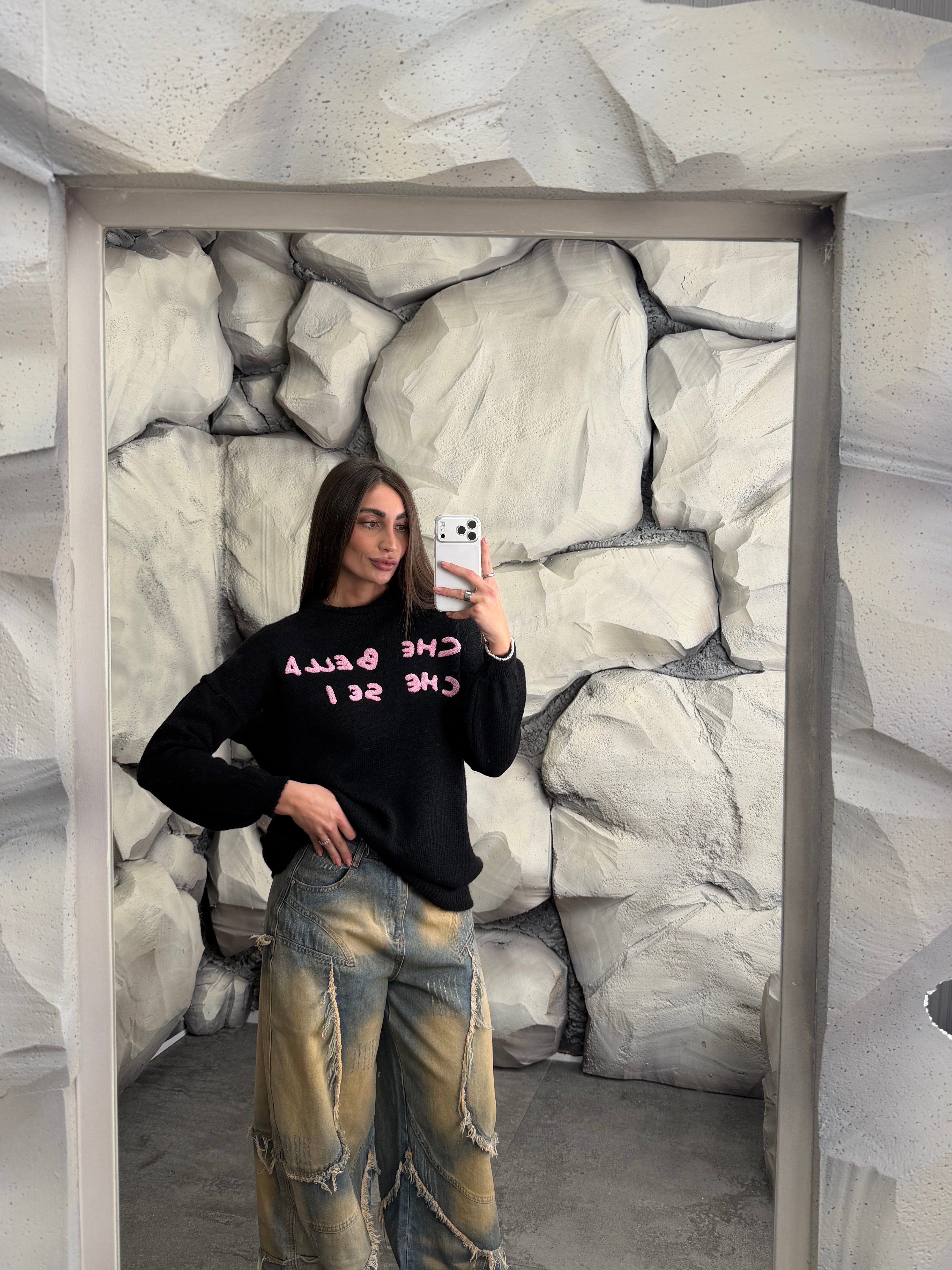 Maglione CHE BELLA CHE SEI long