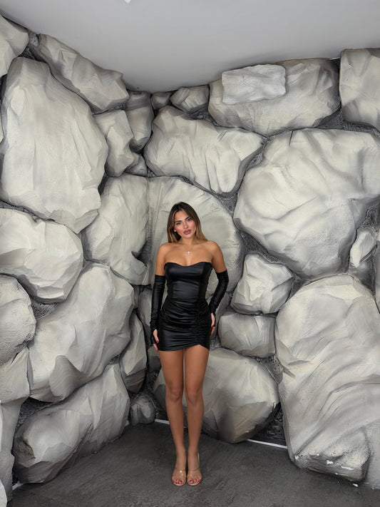 Abito cuore ecopelle