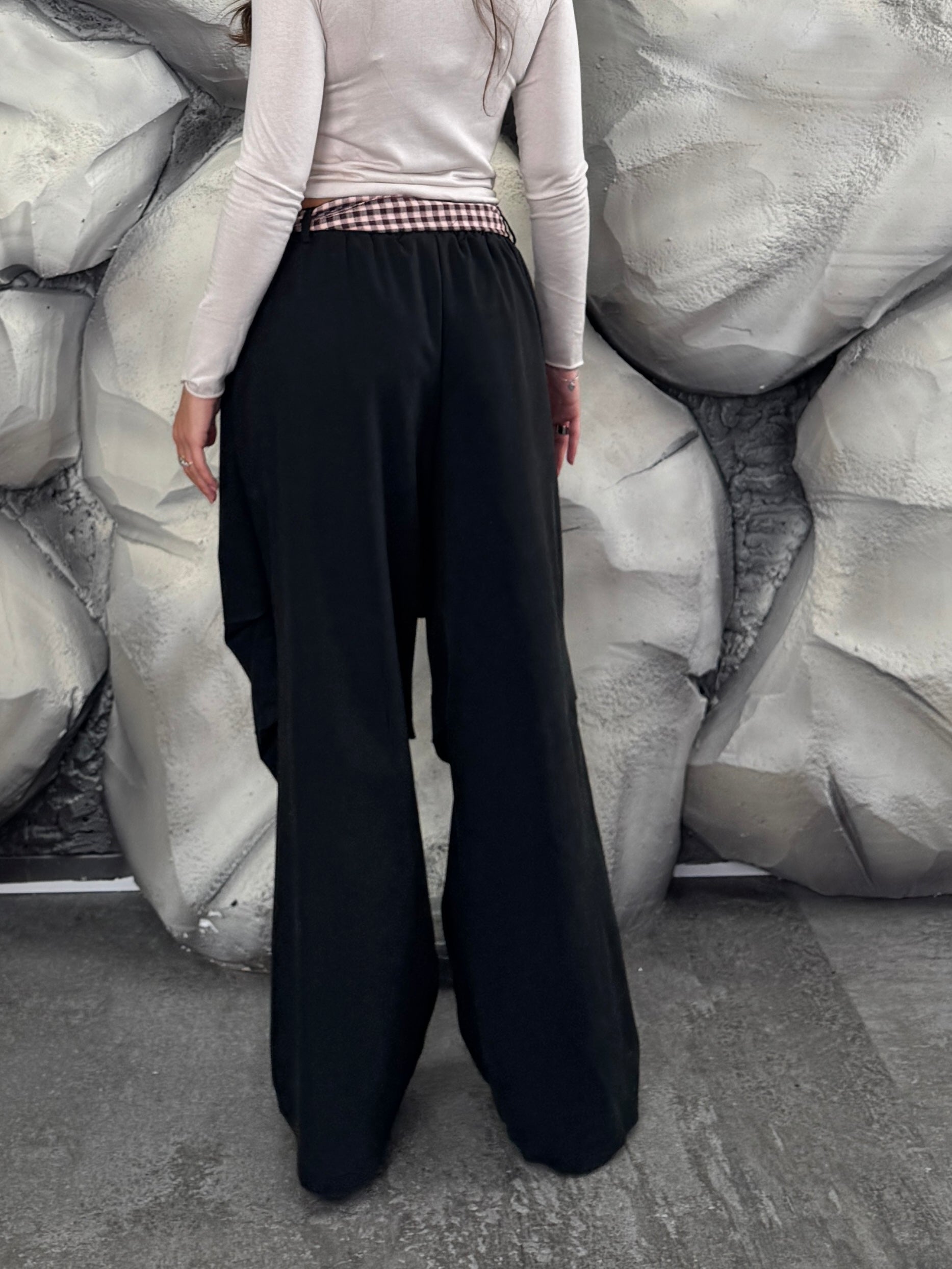 Pantalone cintura quadri