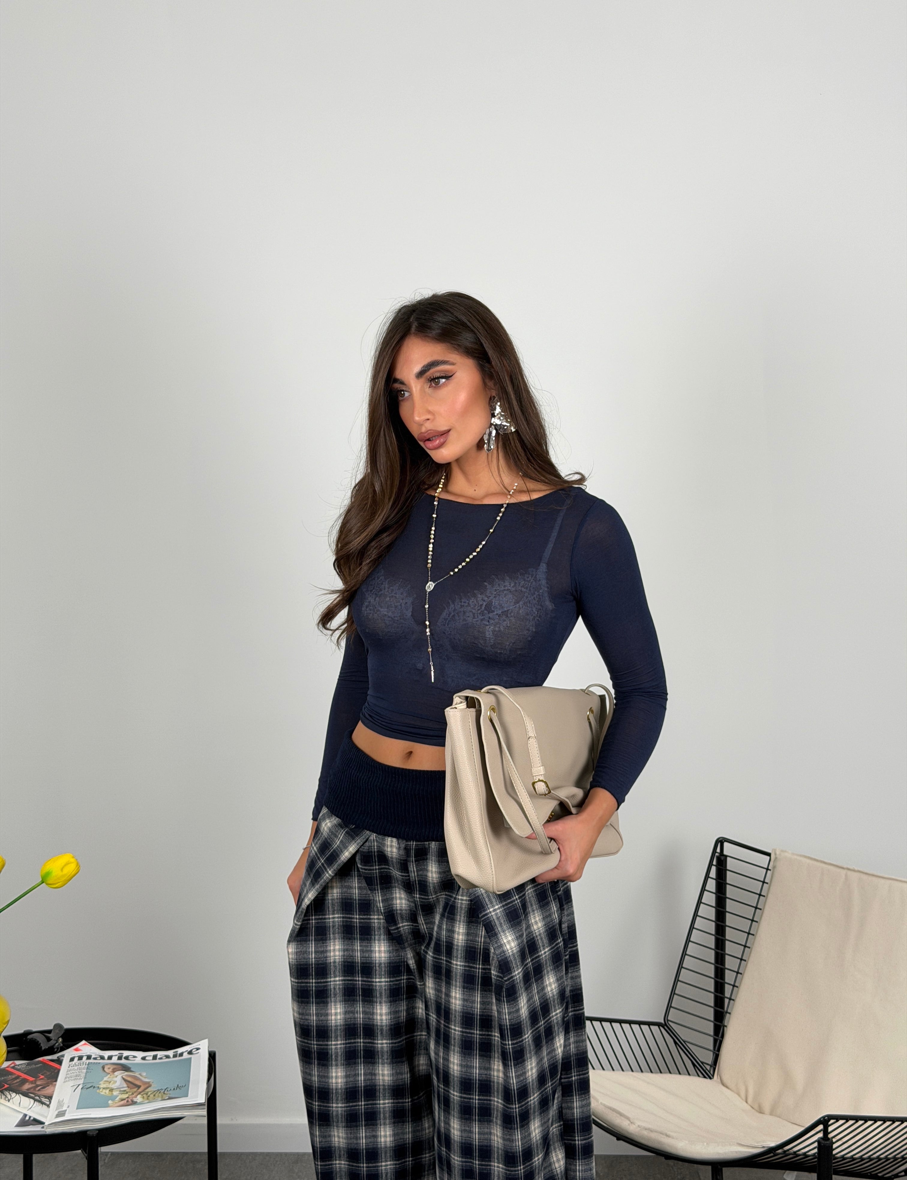 Maglia mistocashmere scollo ampio