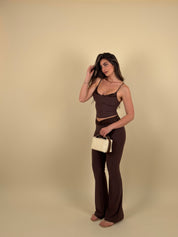 Completo top e pantalone zampa