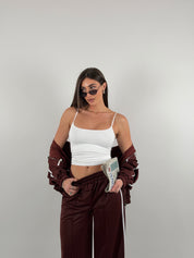 Top in lycra media lunghezza