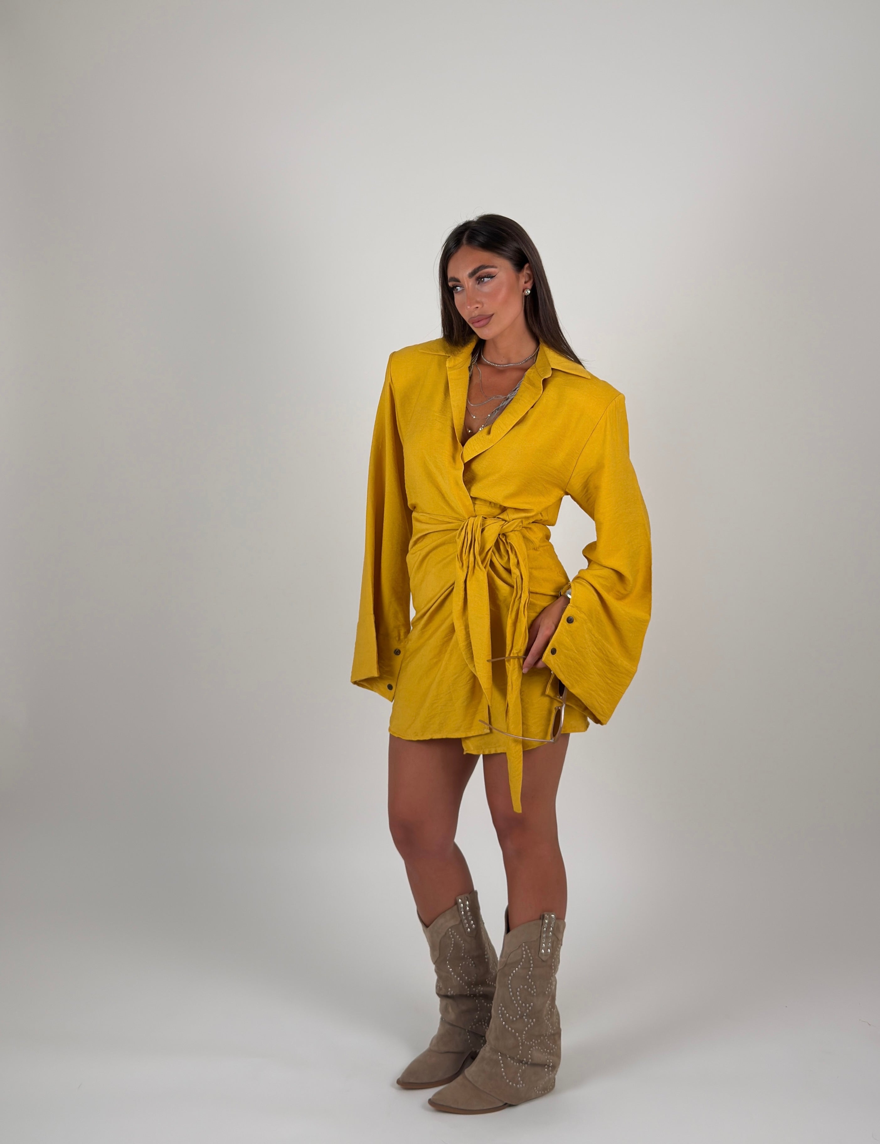 Vestito portafoglio semplice corto