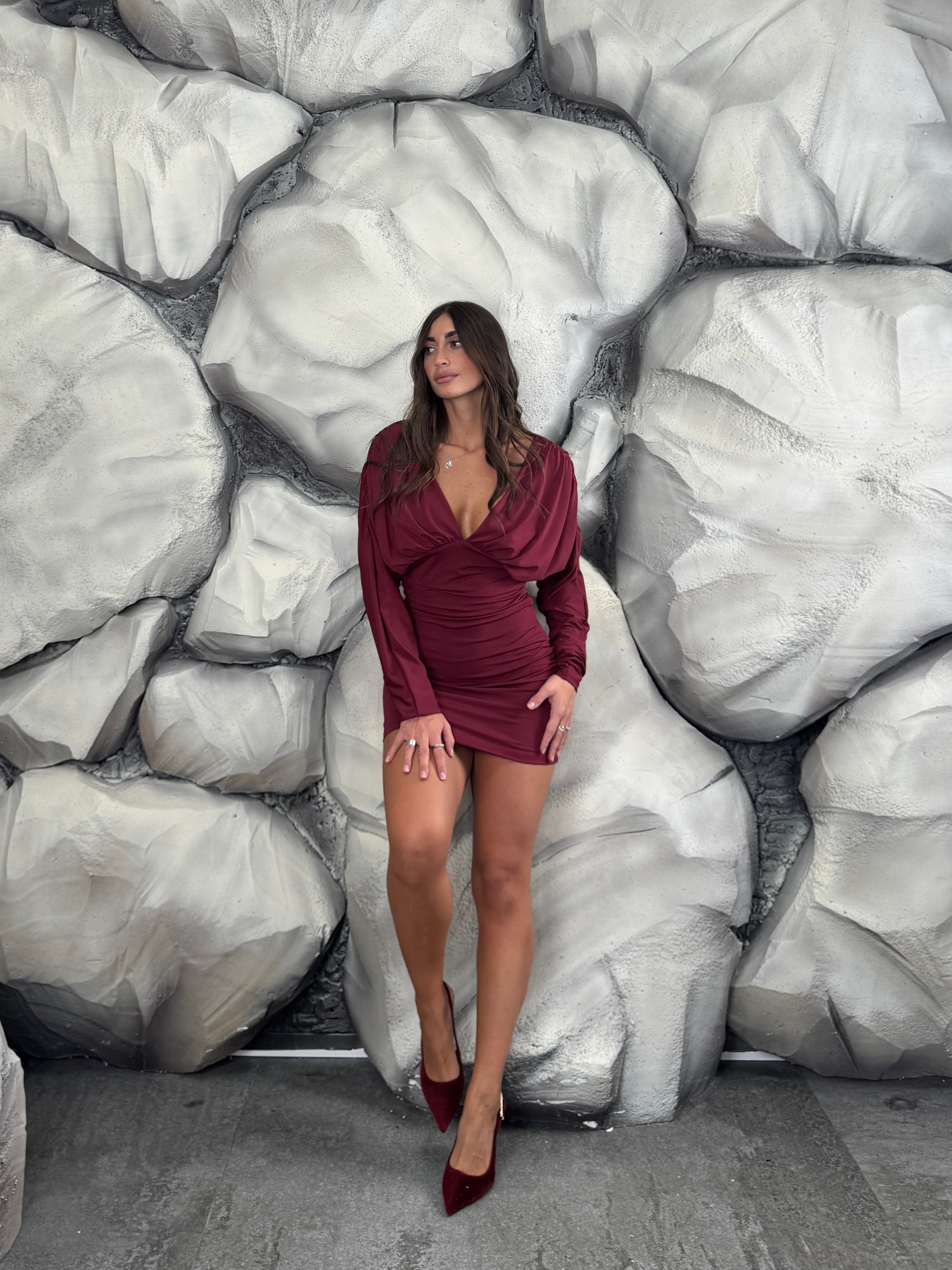 Vestito scollo a V