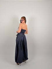Jeans ballon tessuto fermo