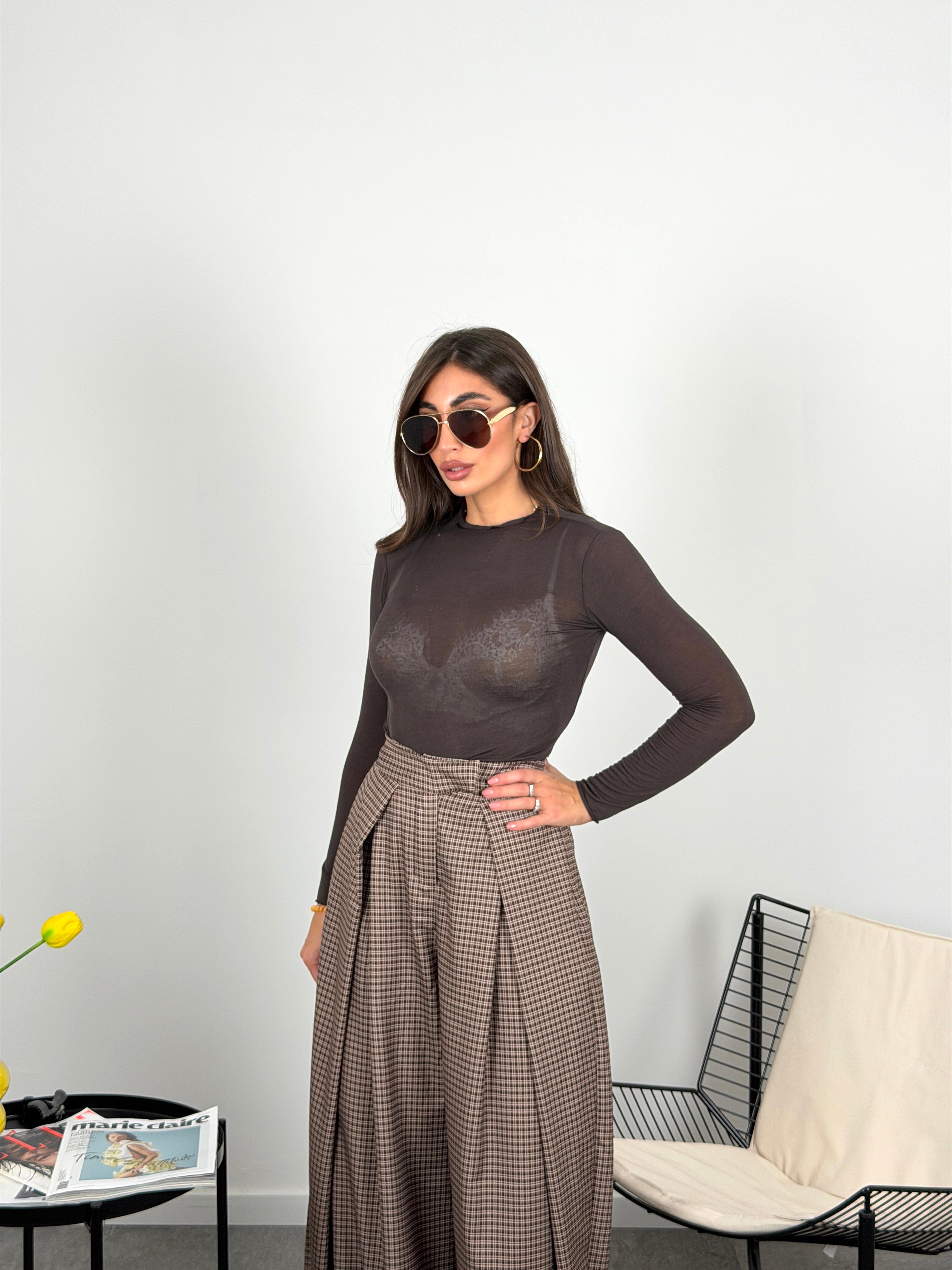 Maglia mistocashmere mezzocollo