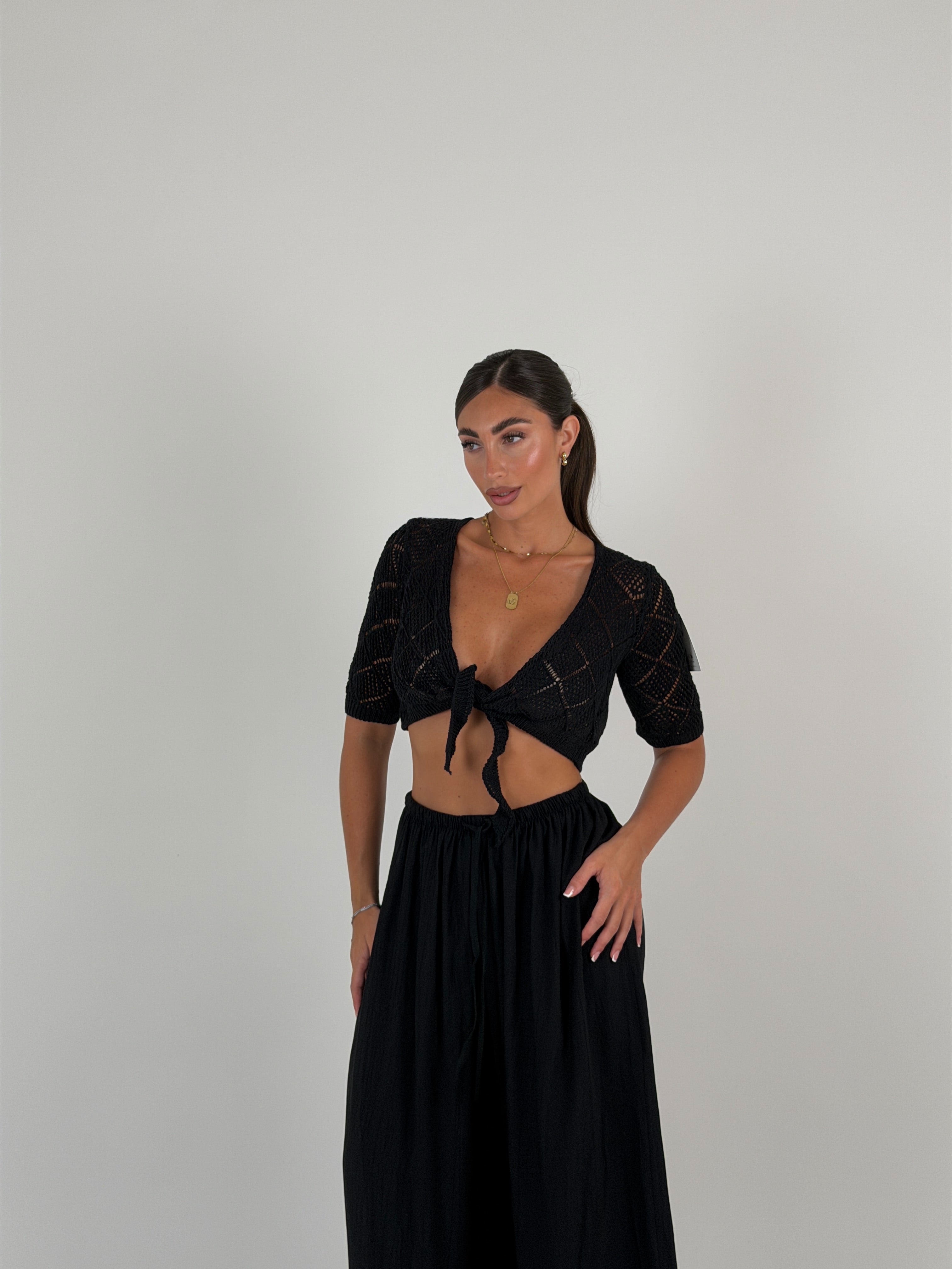 Maglia incrociatina in filo