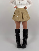 Gonna ballon in tessuto tecnico