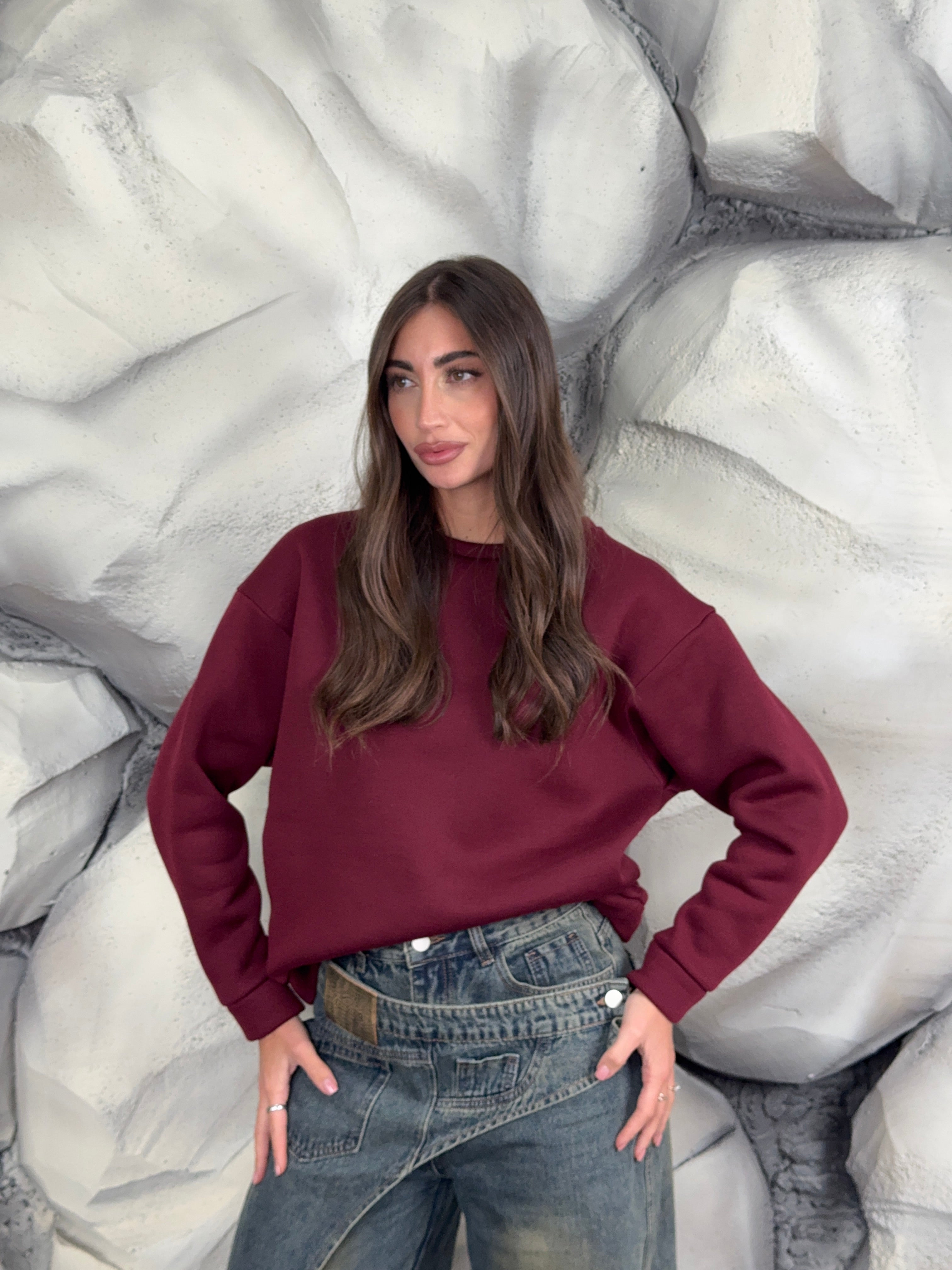 Felpa Candy girocollo