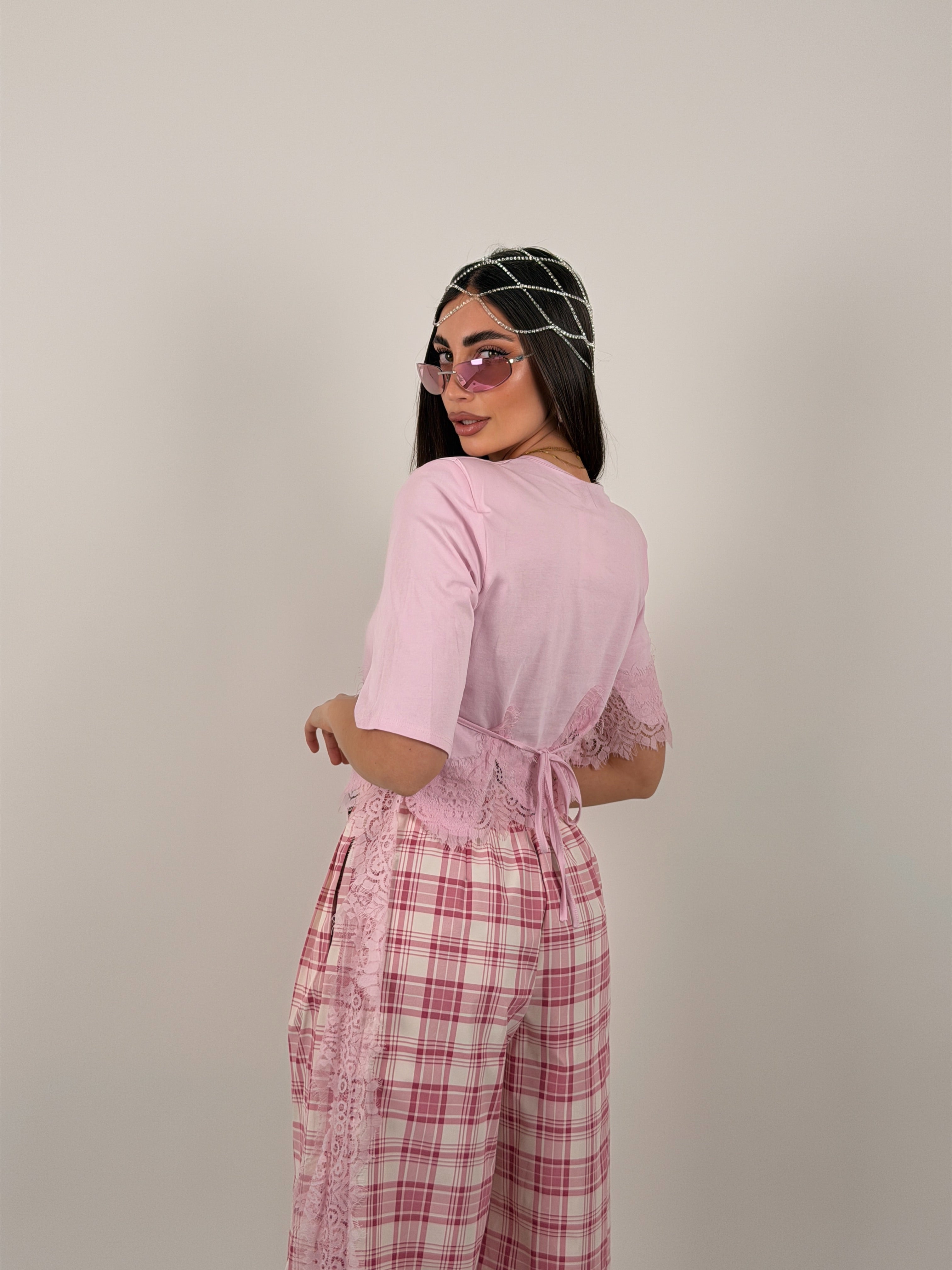 Maglia merletto trasversale