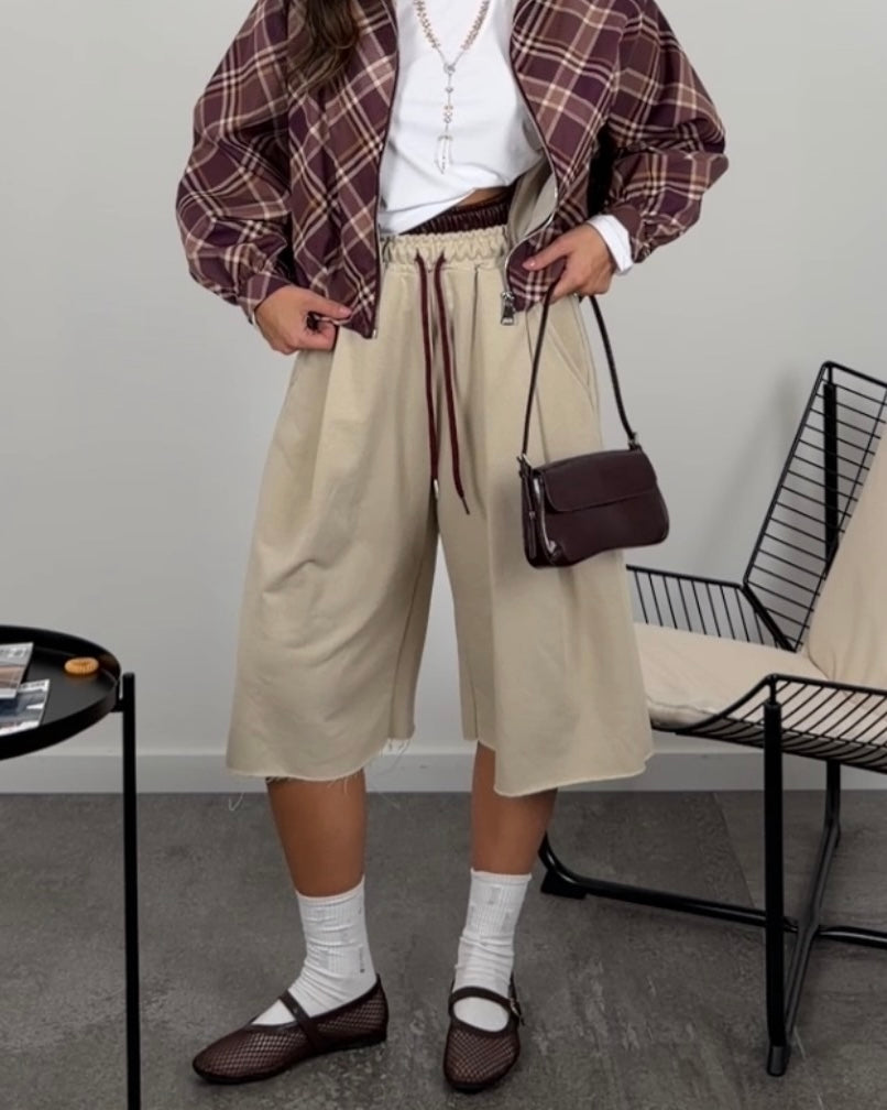 Jorts doppio elastico in ecopelle
