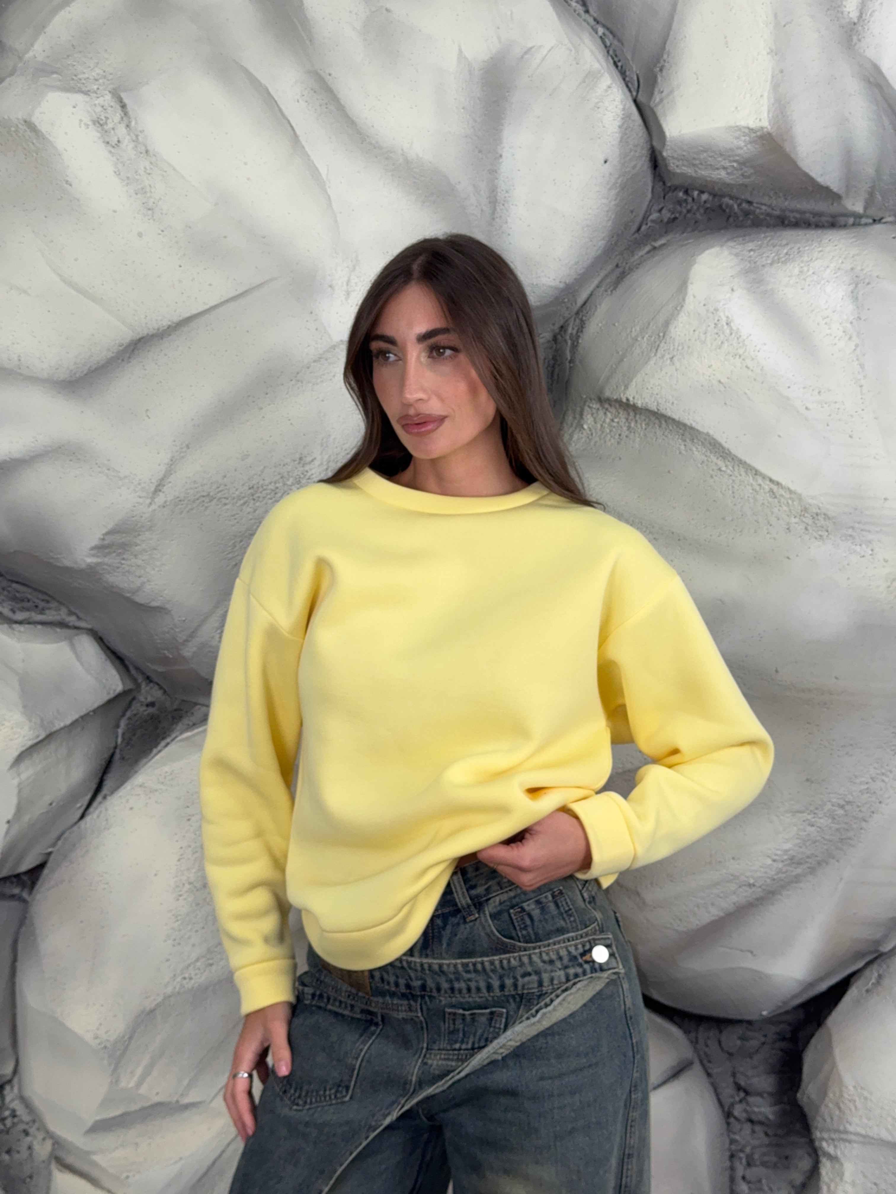 Felpa Candy girocollo