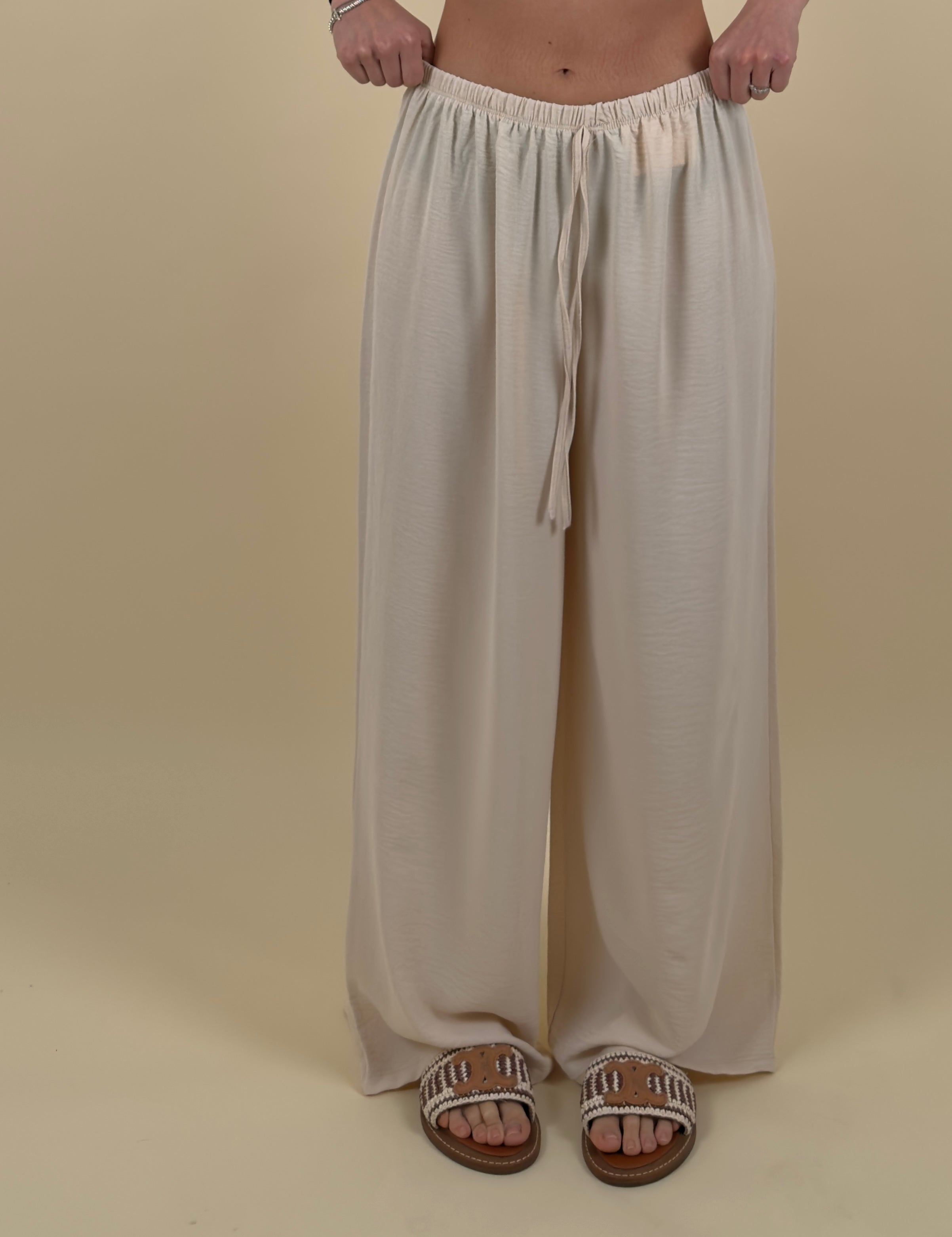 Pantalone palazzo in tessuto
