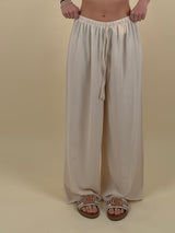 Pantalone palazzo in tessuto
