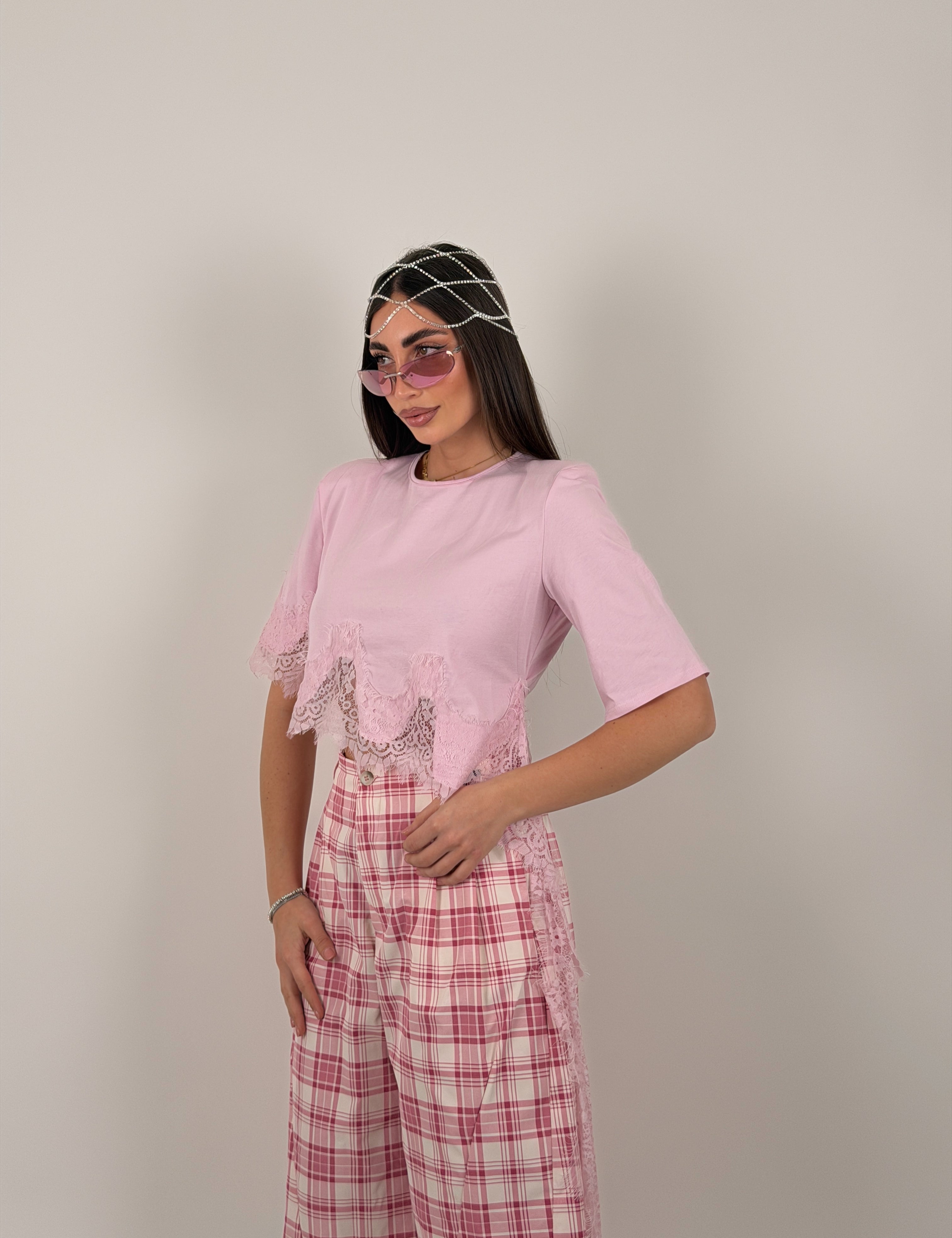 Maglia merletto trasversale