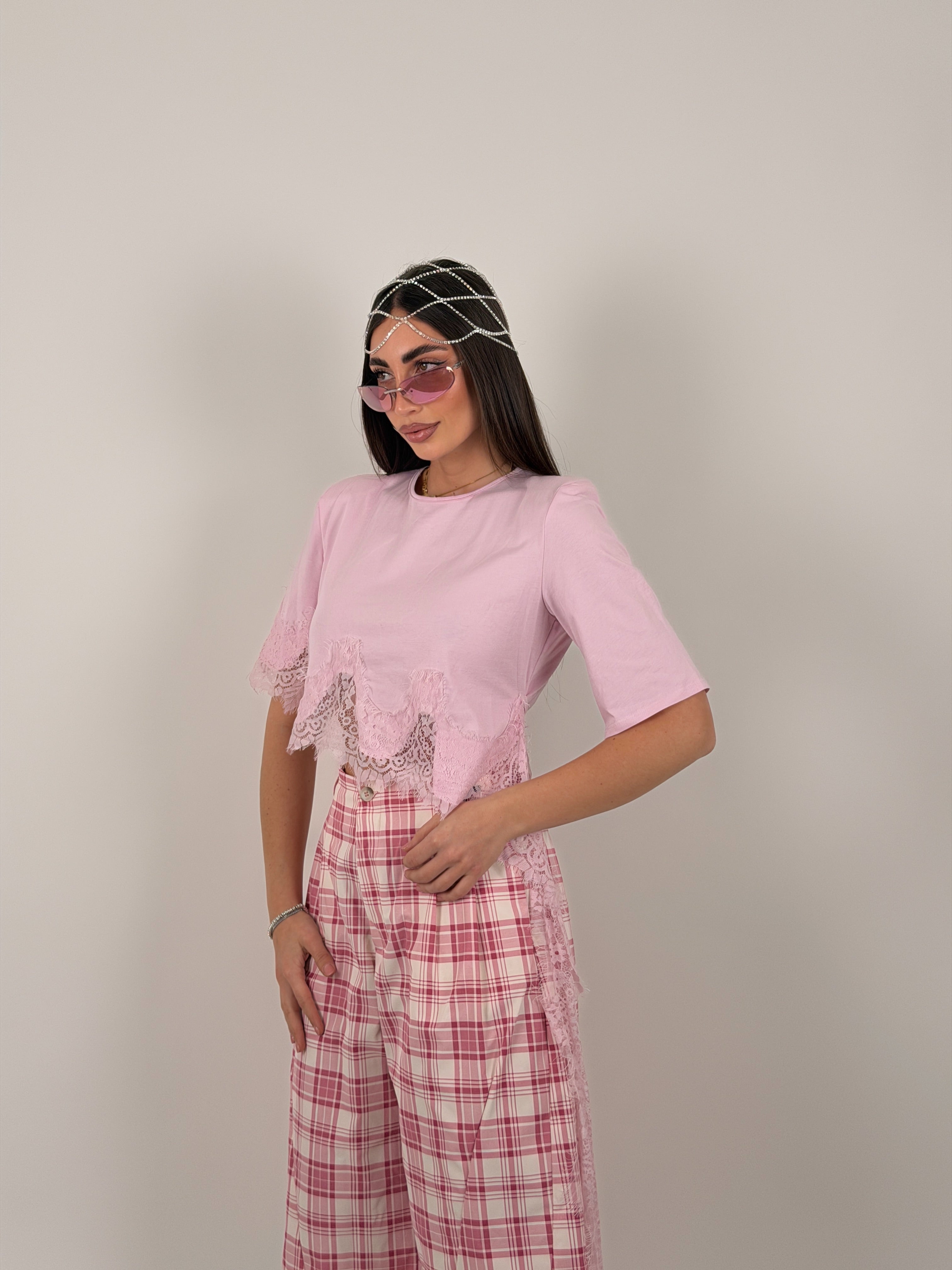 Maglia merletto trasversale