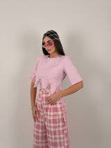 Maglia merletto trasversale