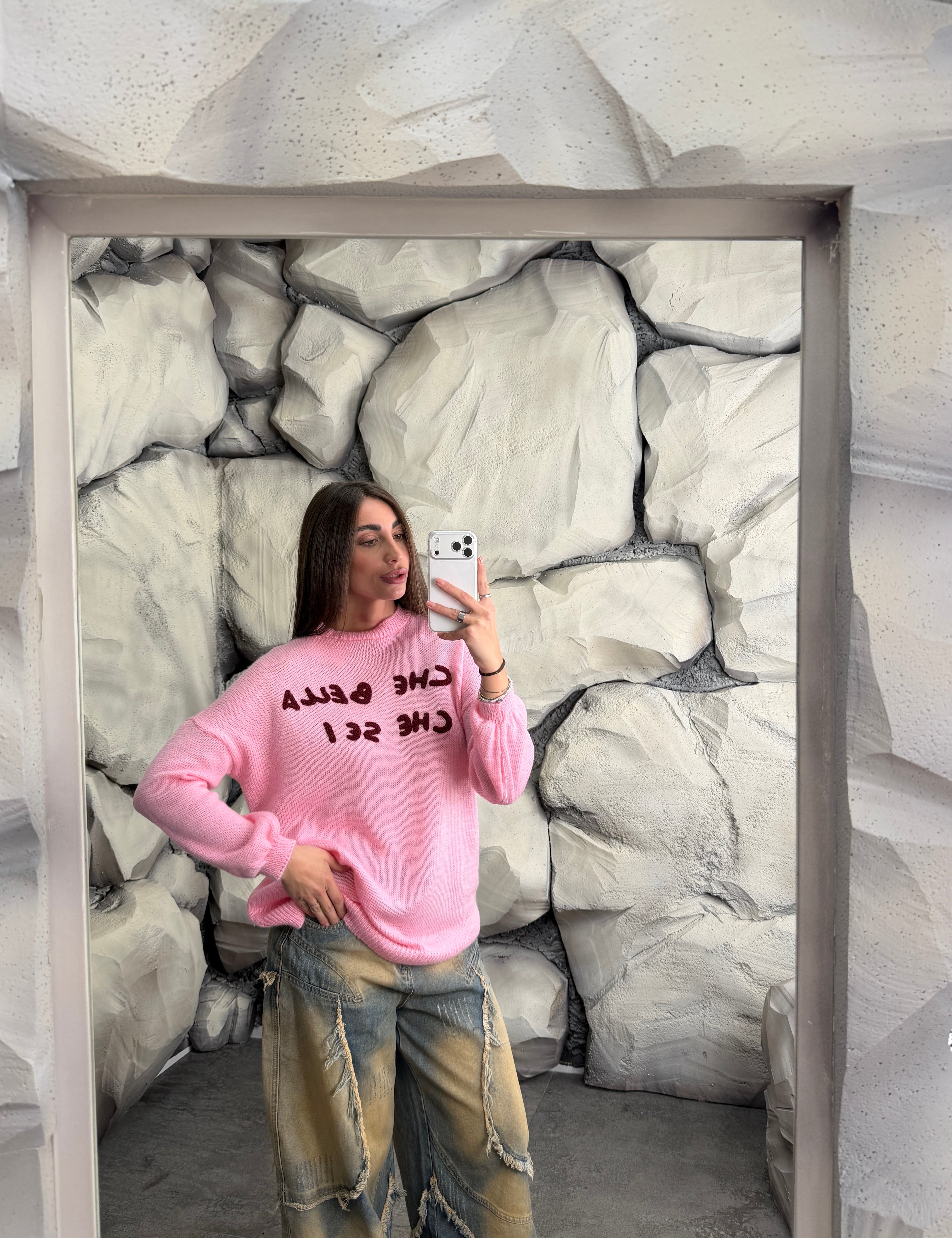 Maglione CHE BELLA CHE SEI long