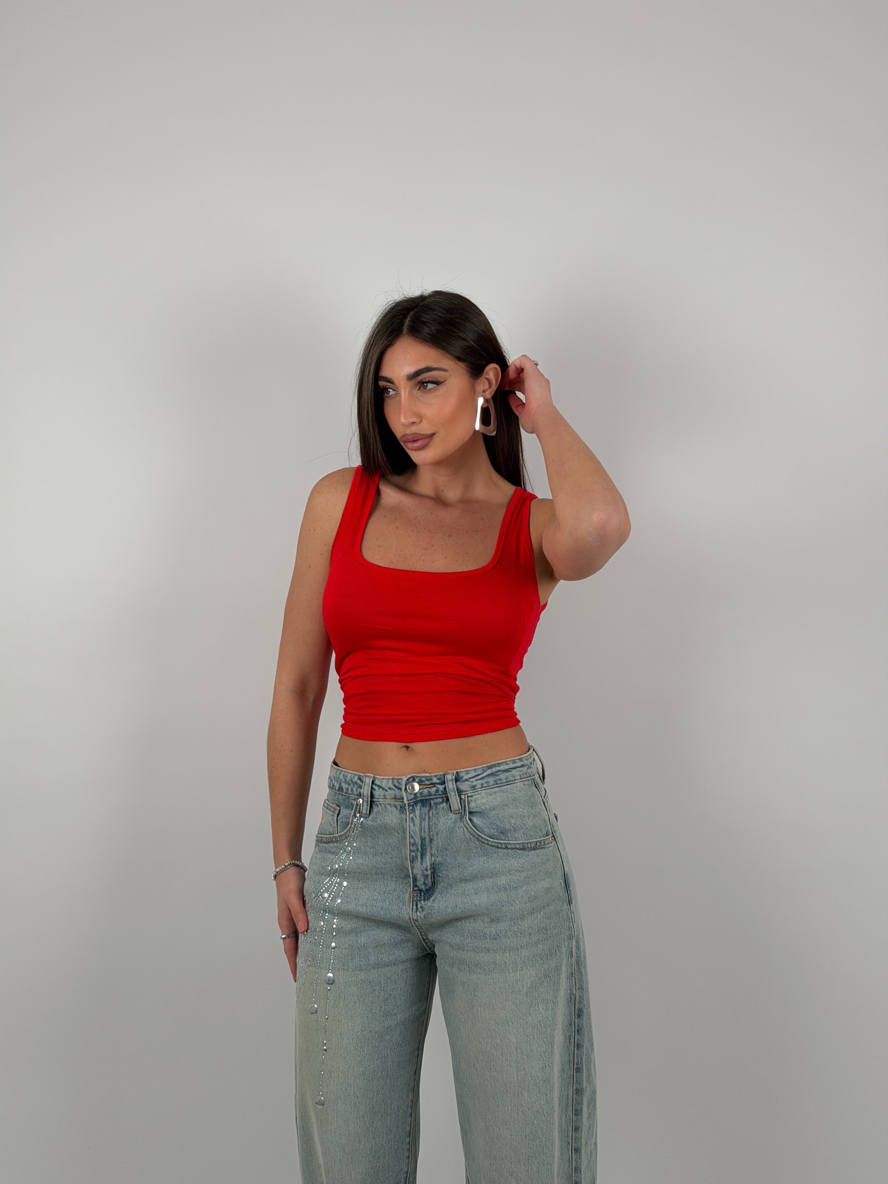 Maglia giromanica semivelata