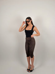 Pantalone 3/4 maculato