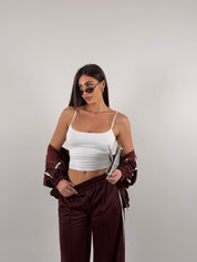 Top in lycra media lunghezza